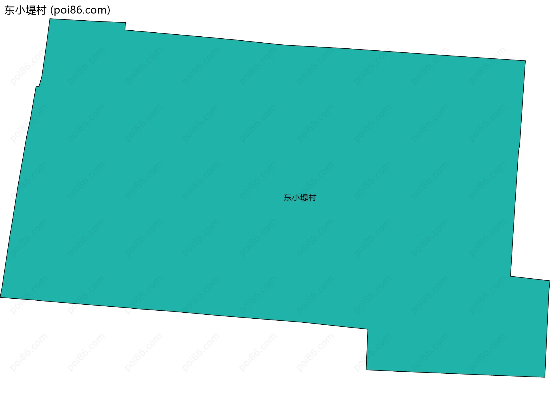 东小堤村边界地图