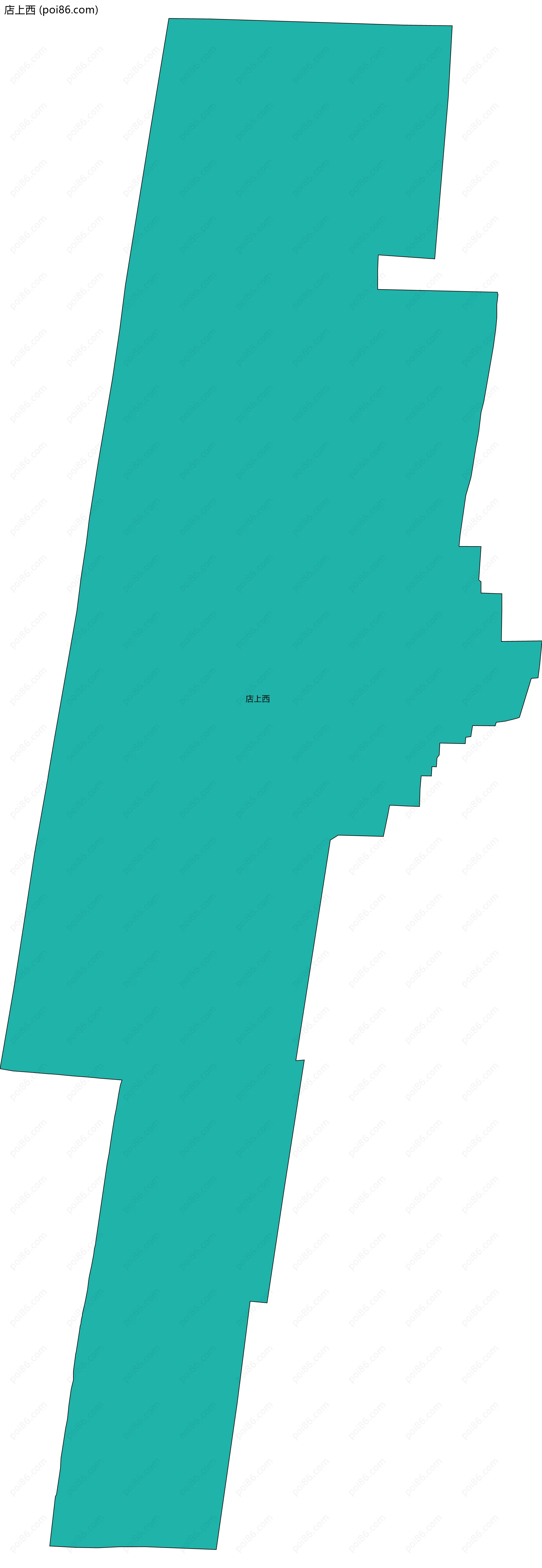 店上西边界地图