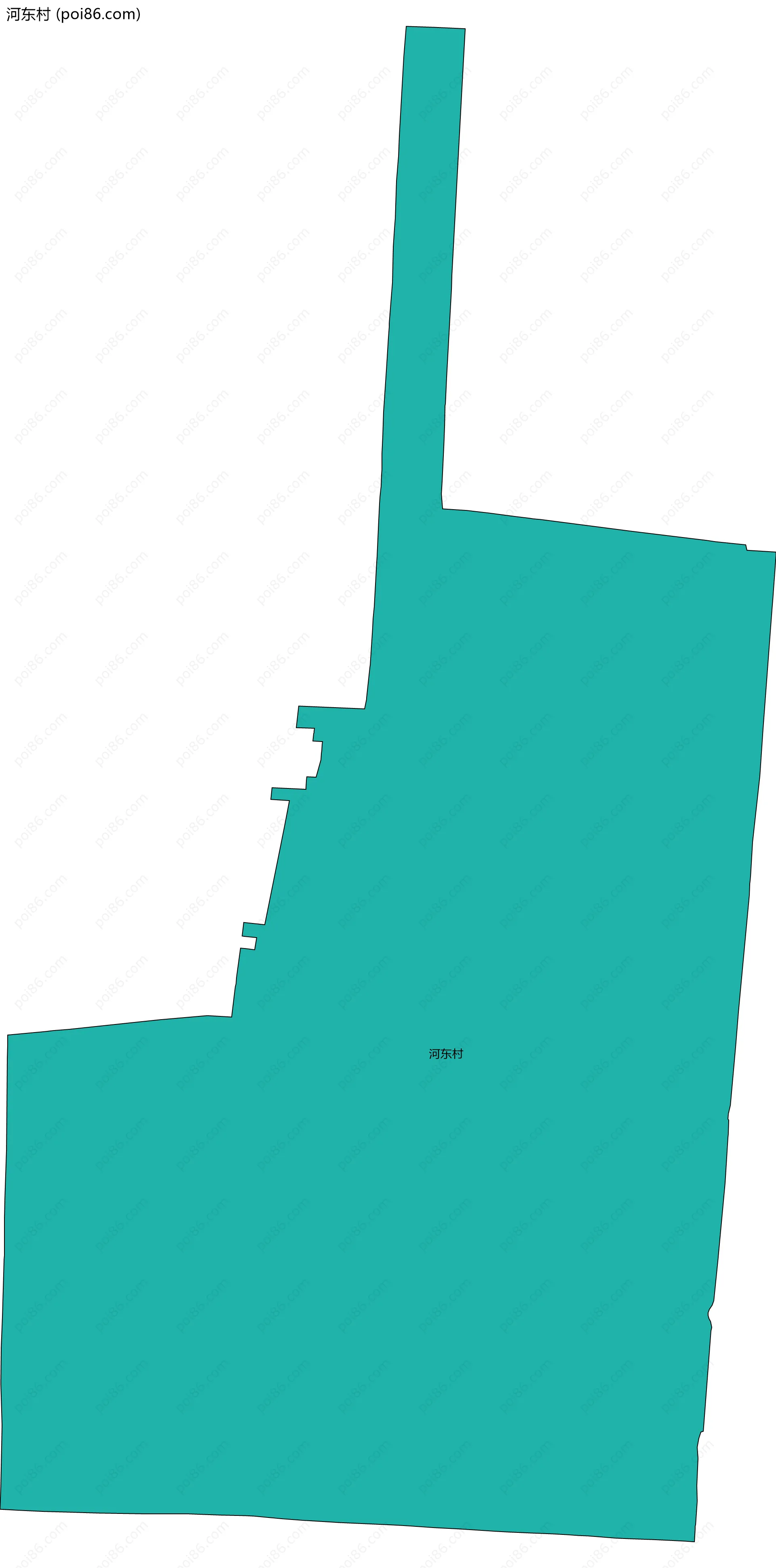 河东村边界地图