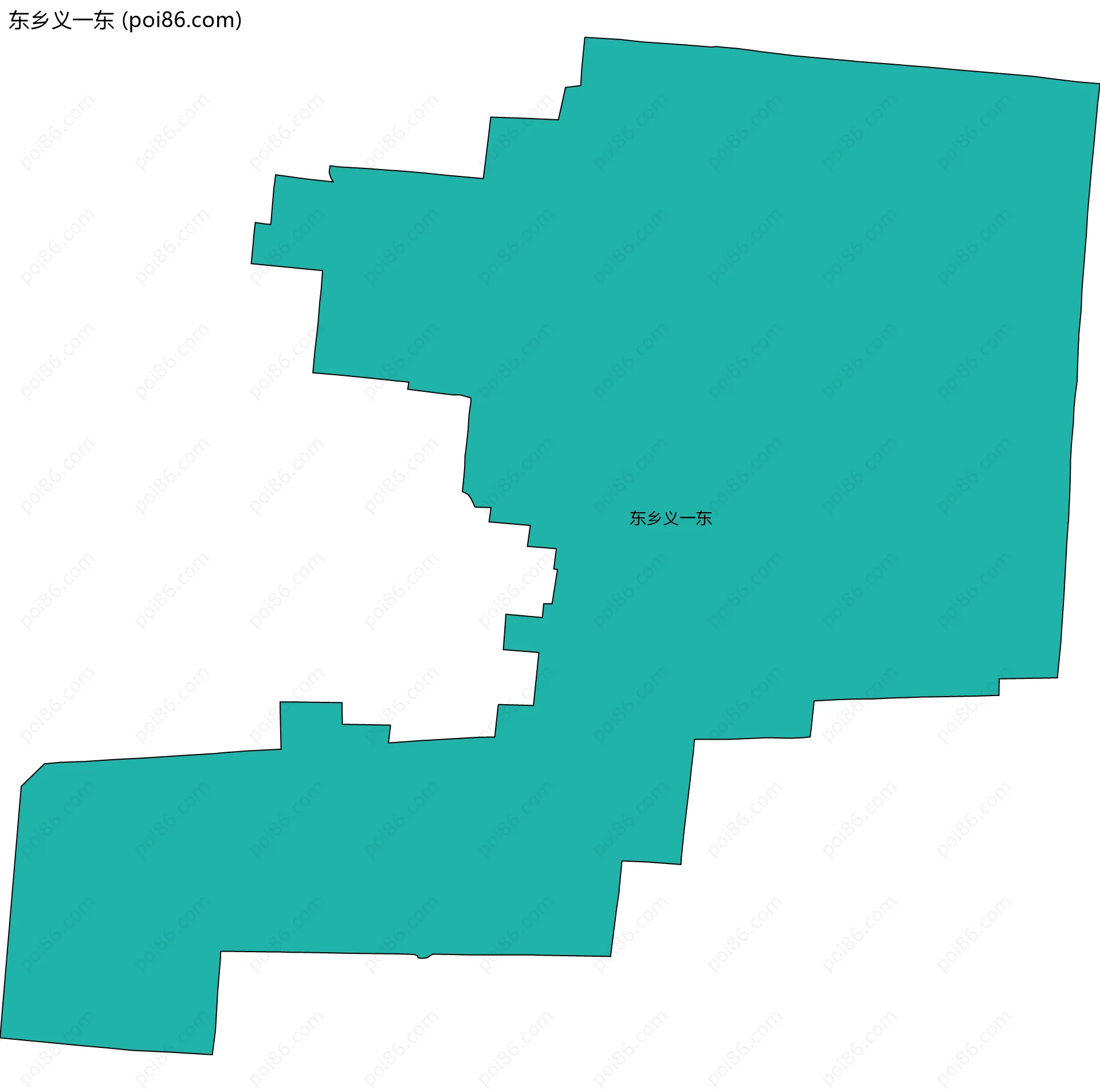 东乡义一东边界地图