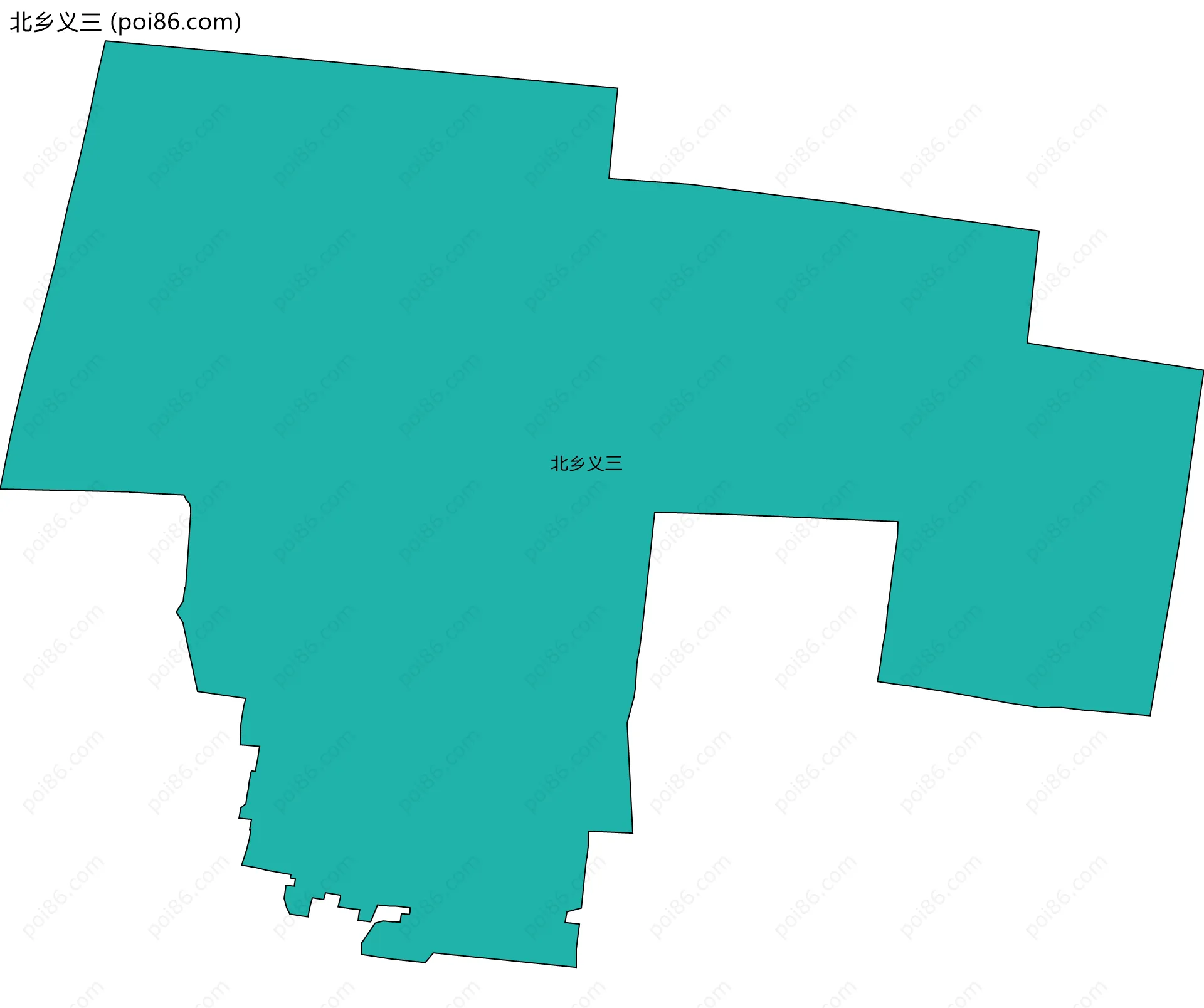 北乡义三边界地图