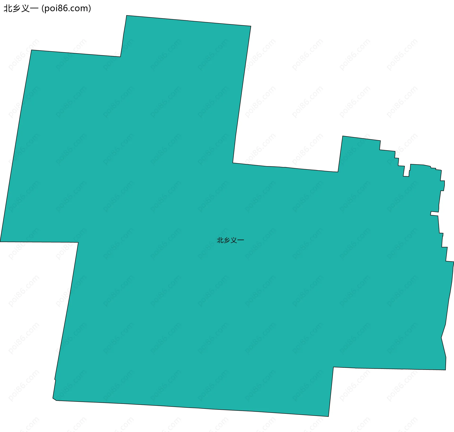 北乡义一边界地图