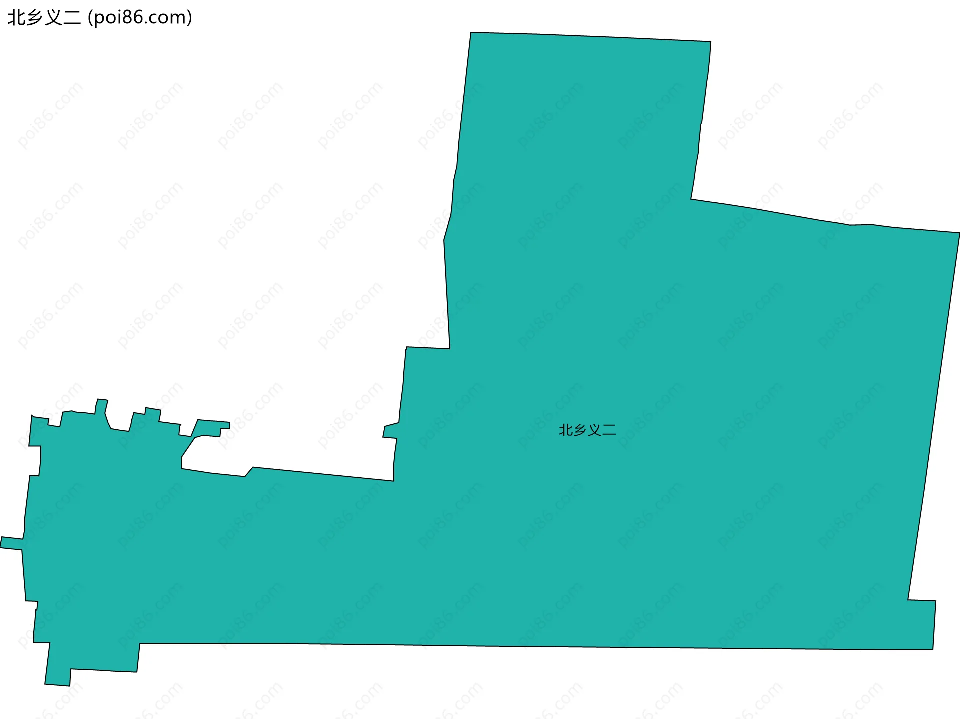 北乡义二边界地图