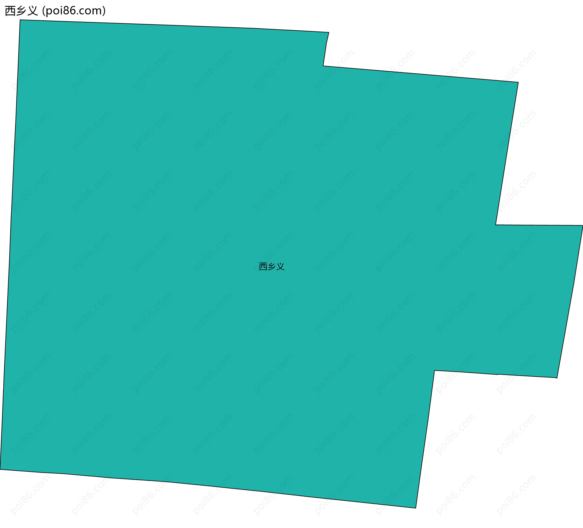 西乡义边界地图