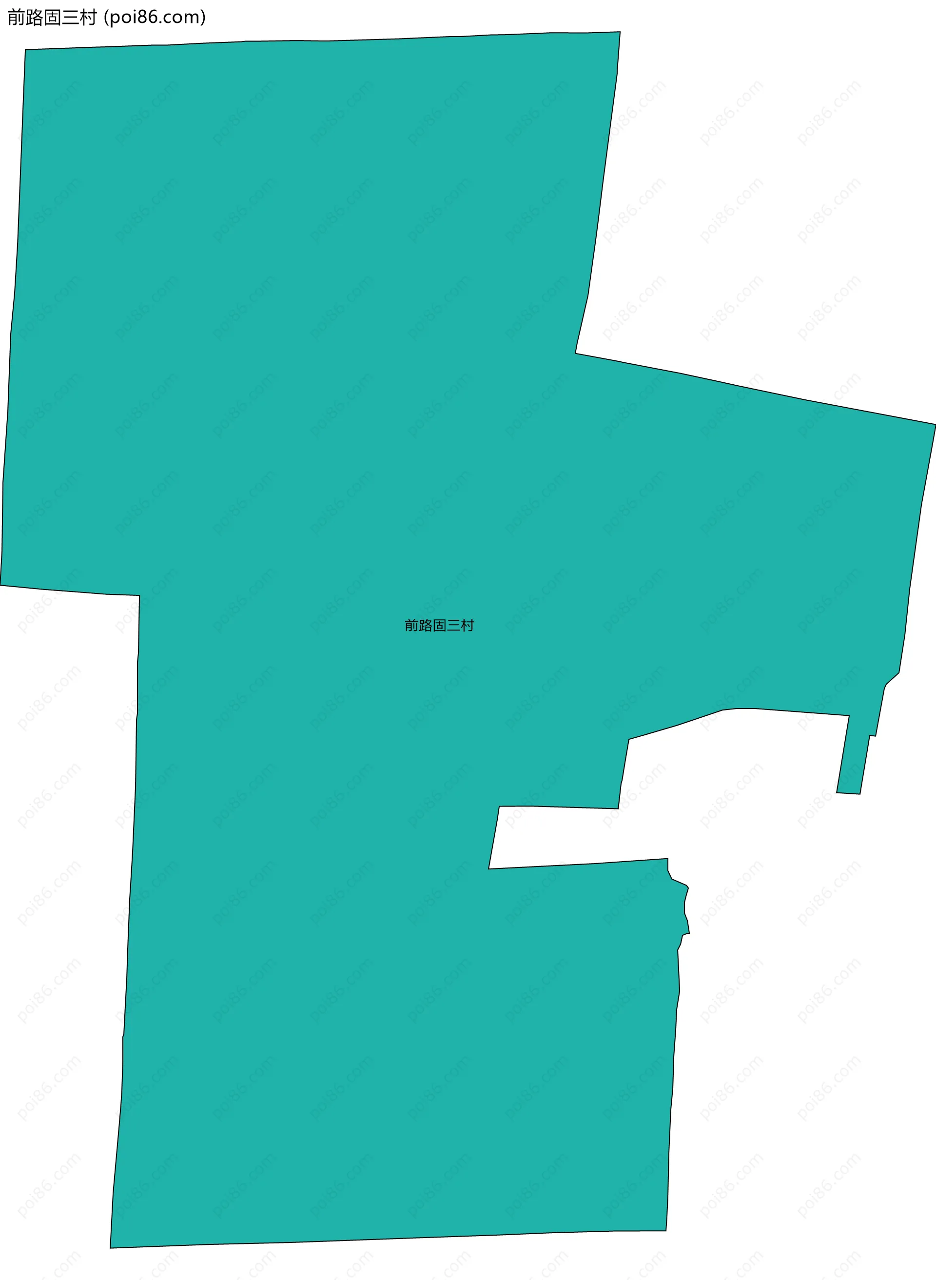 前路固三村边界地图