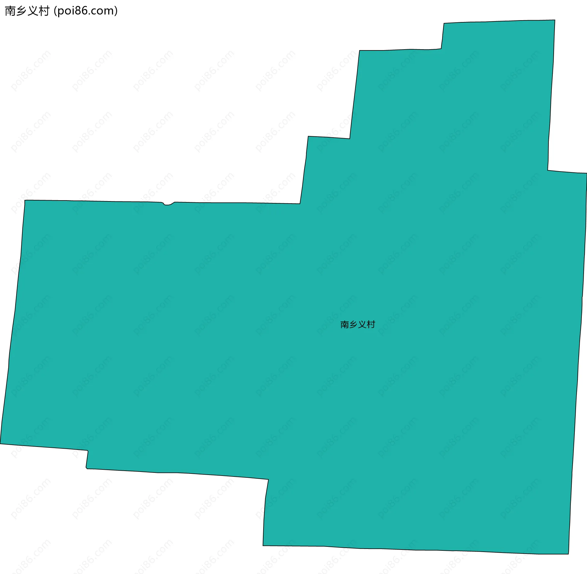 南乡义村边界地图