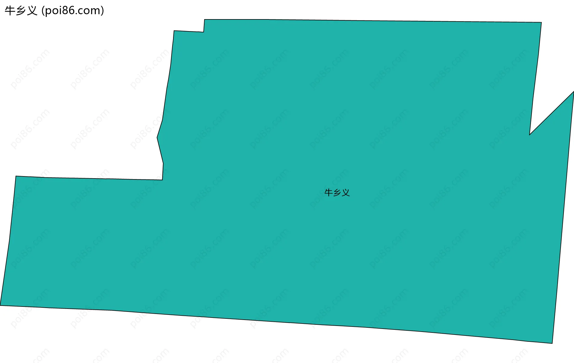 牛乡义边界地图