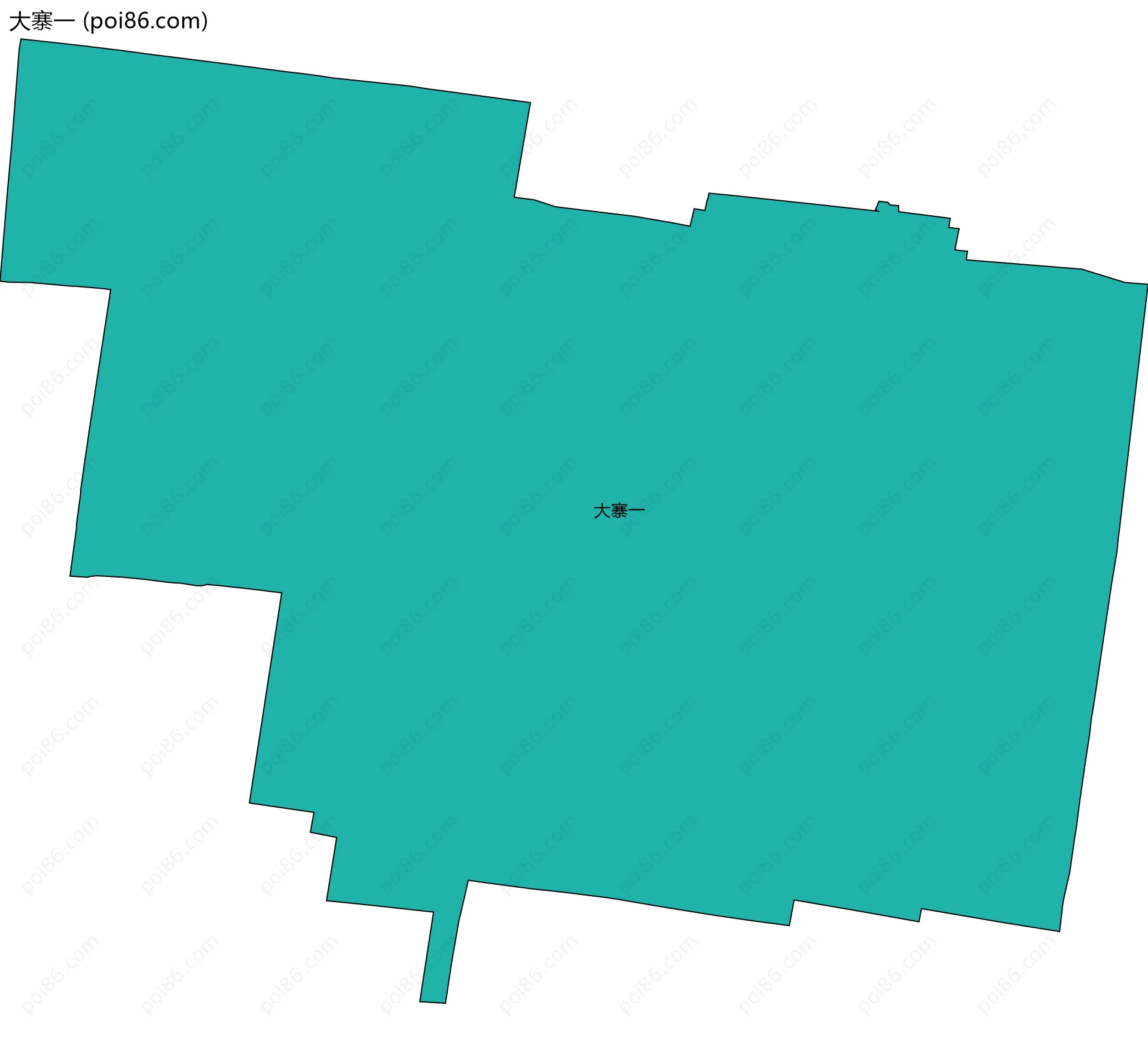 大寨一边界地图