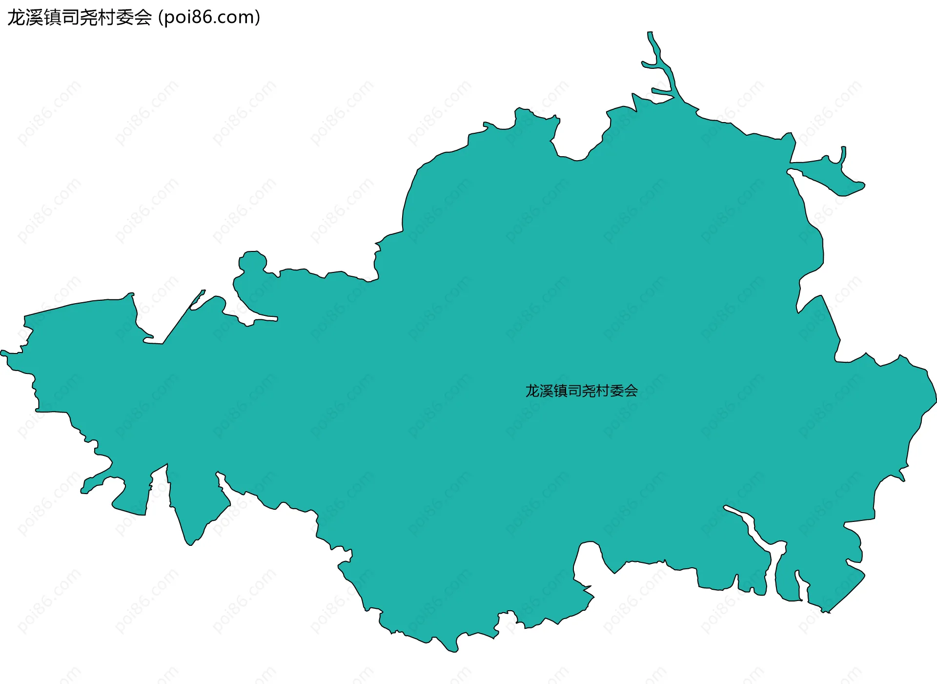 龙溪镇司尧村委会边界地图
