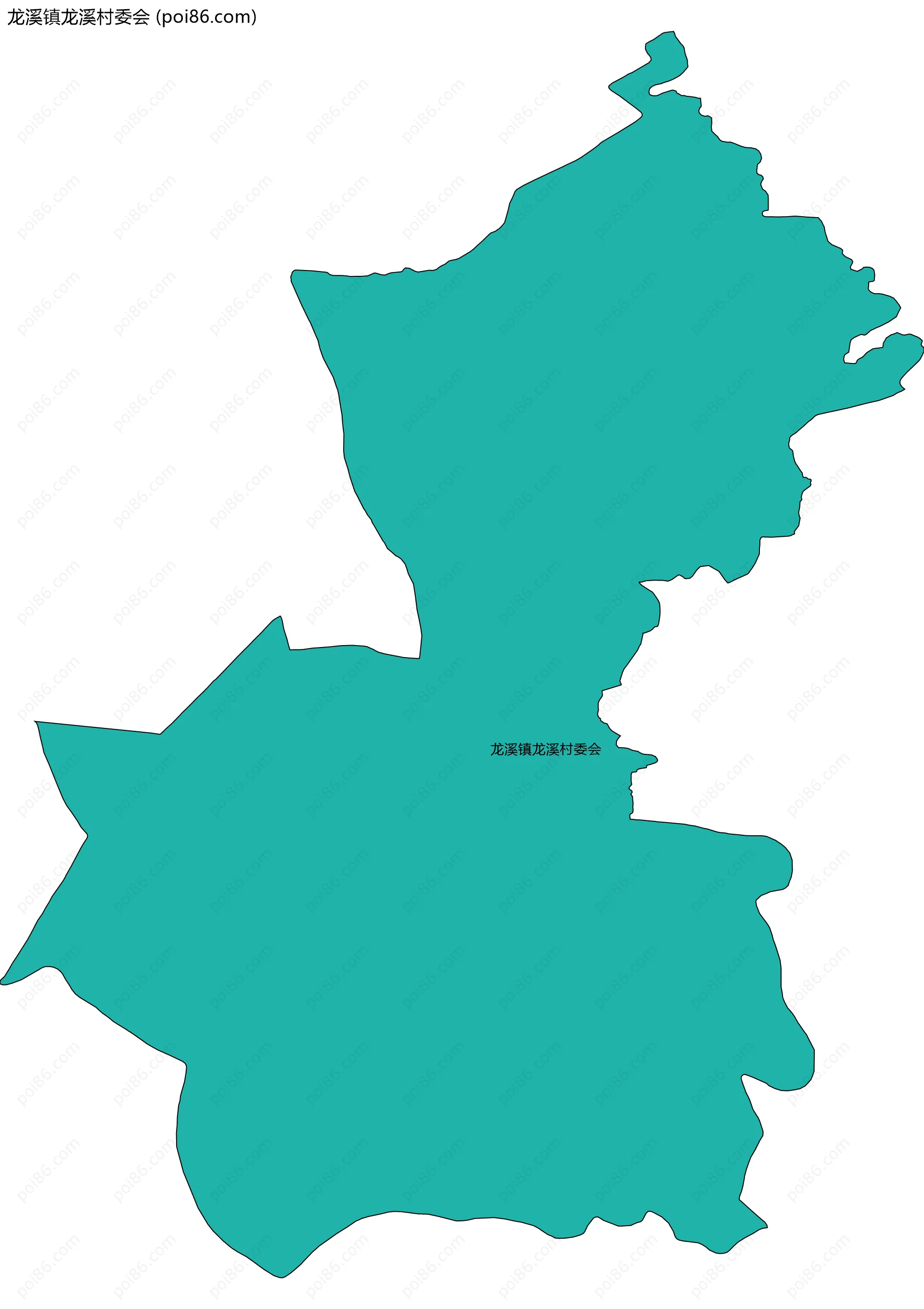 龙溪镇龙溪村委会边界地图