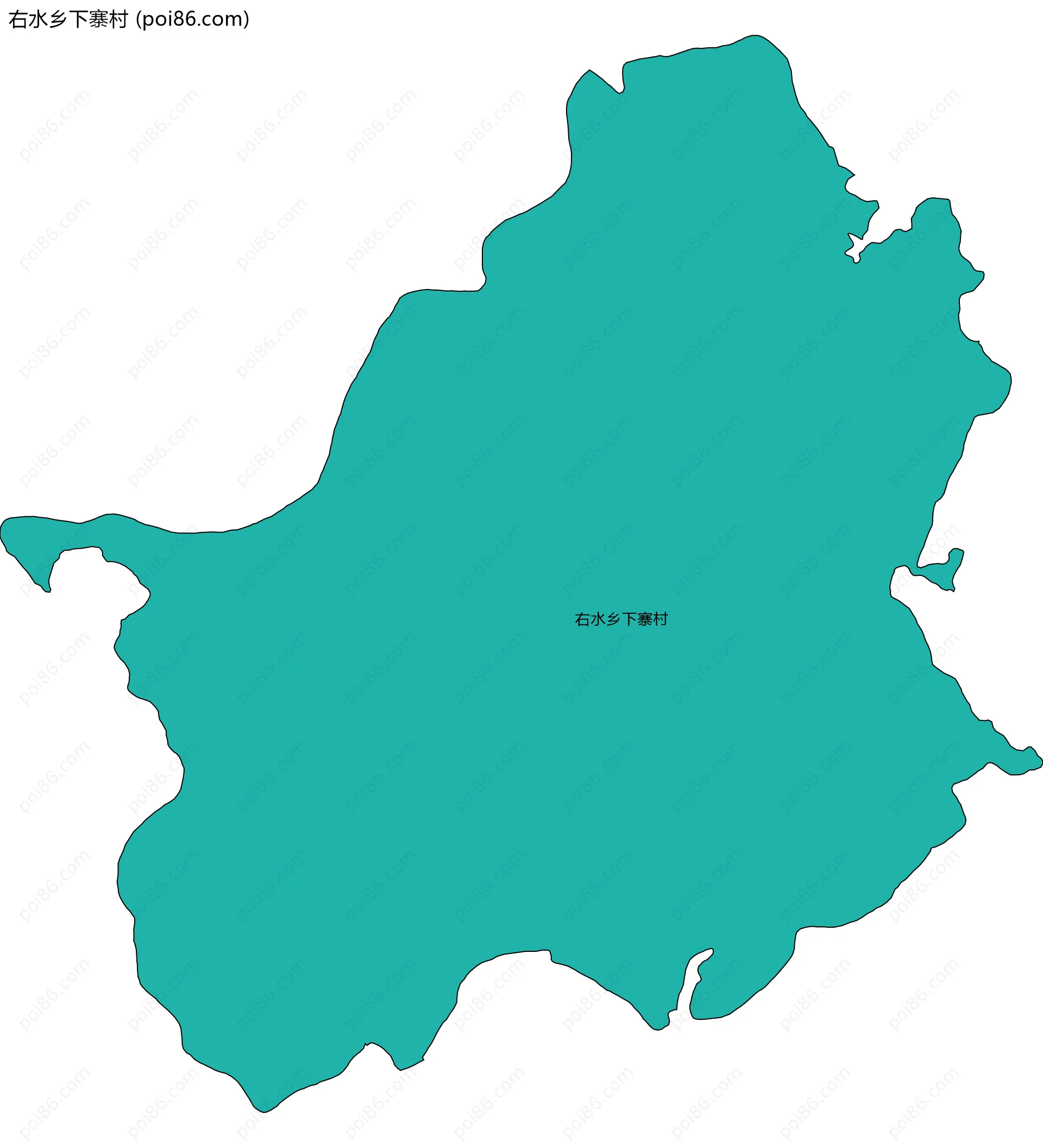 右水乡下寨村边界地图