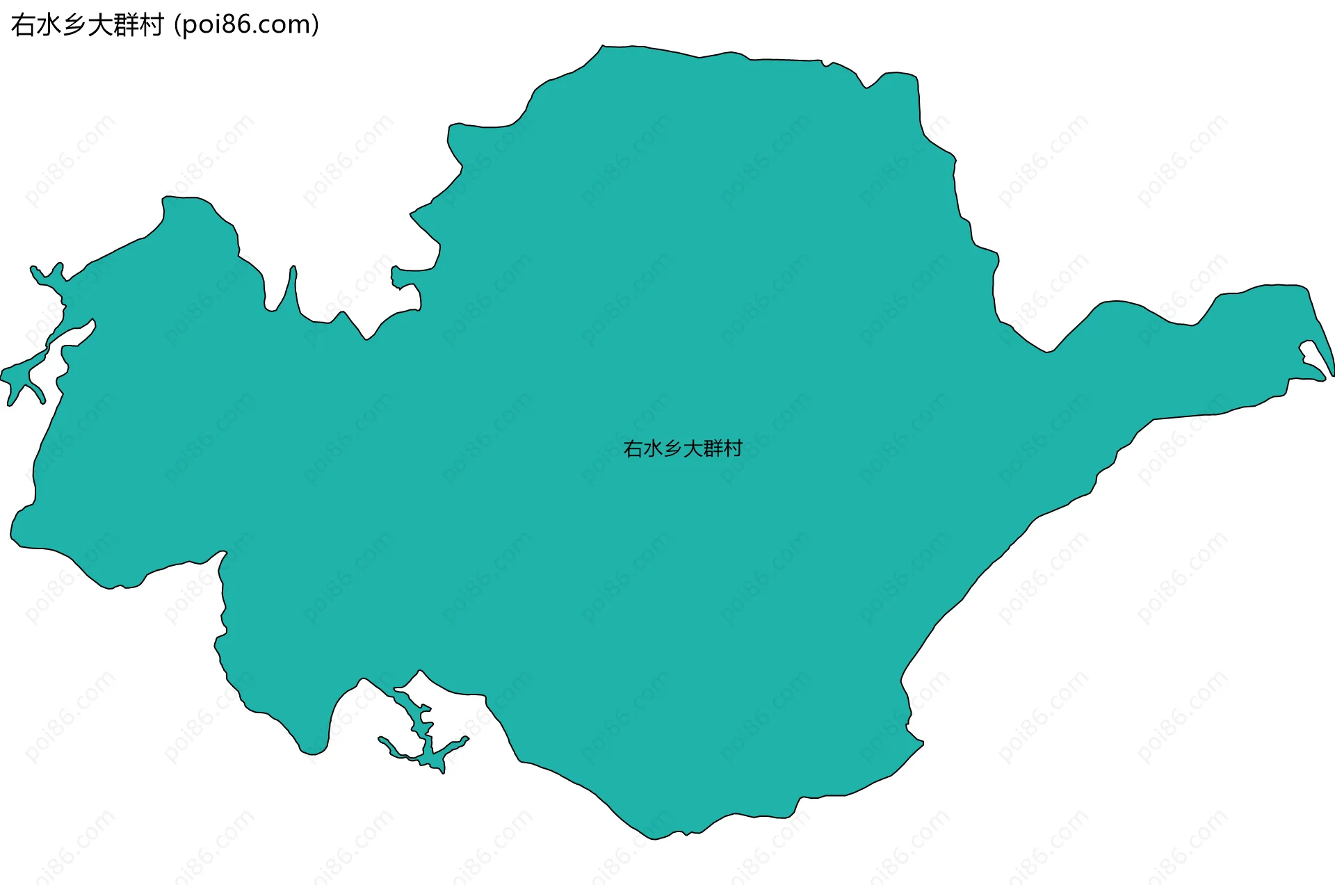 右水乡大群村边界地图