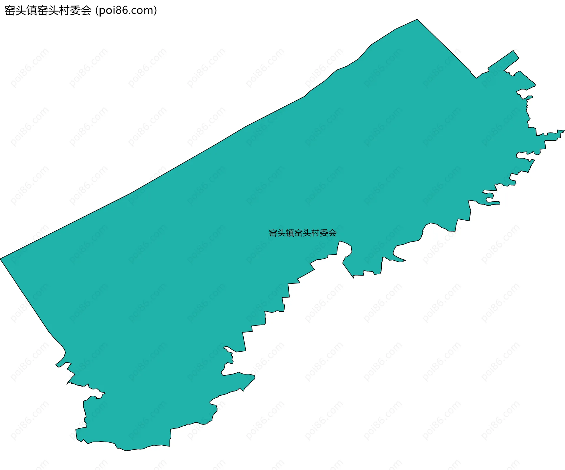 窑头镇窑头村委会边界地图