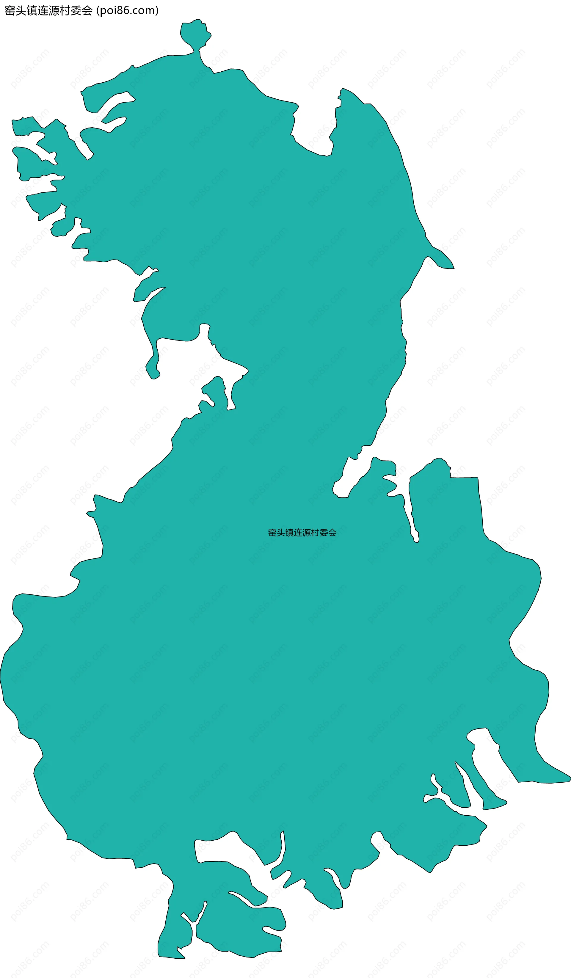 窑头镇连源村委会边界地图