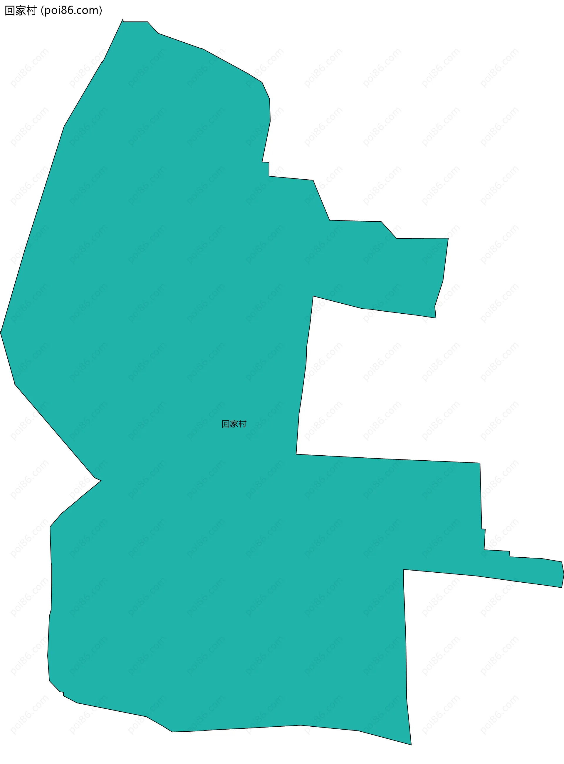 回家村边界地图