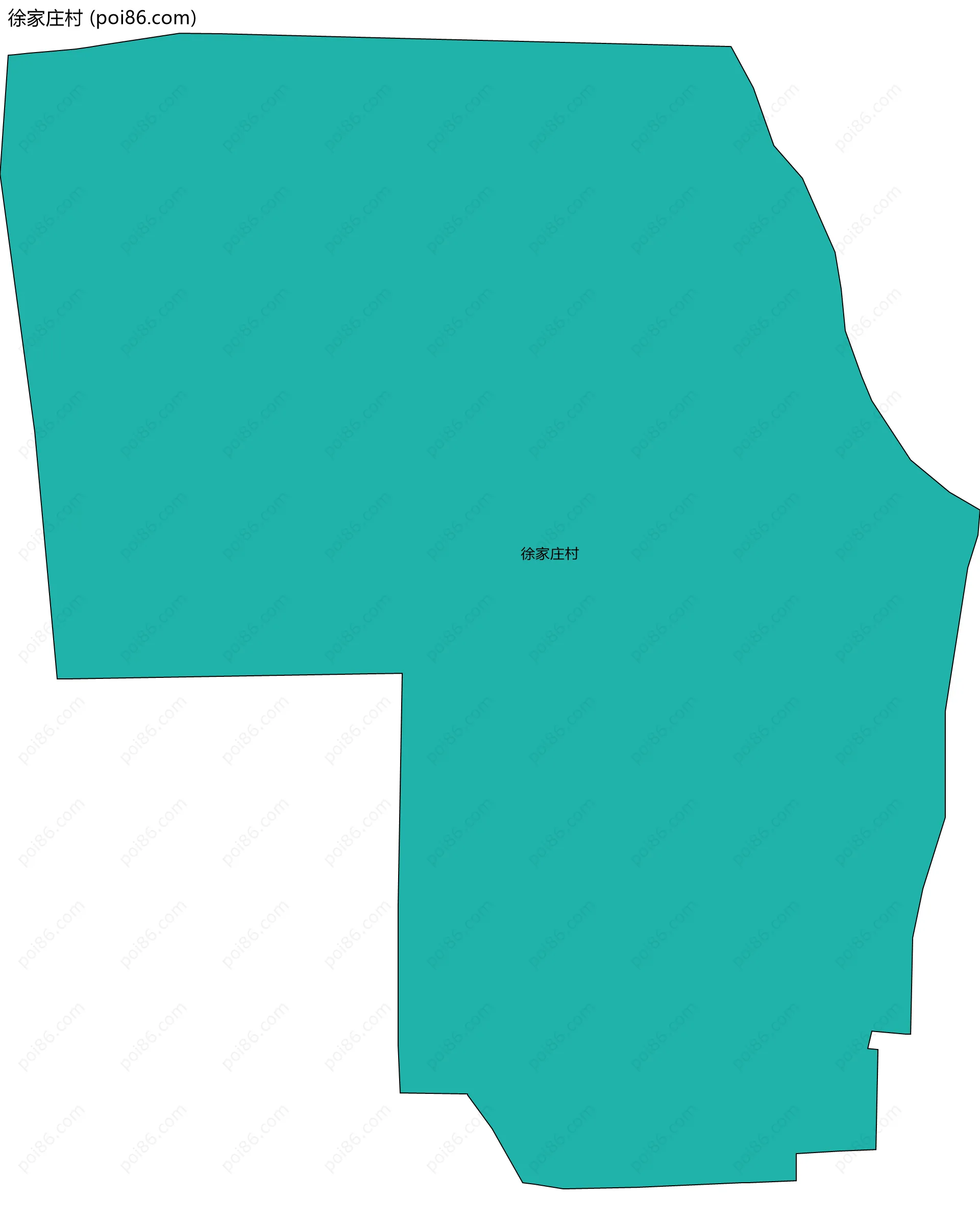徐家庄村边界地图