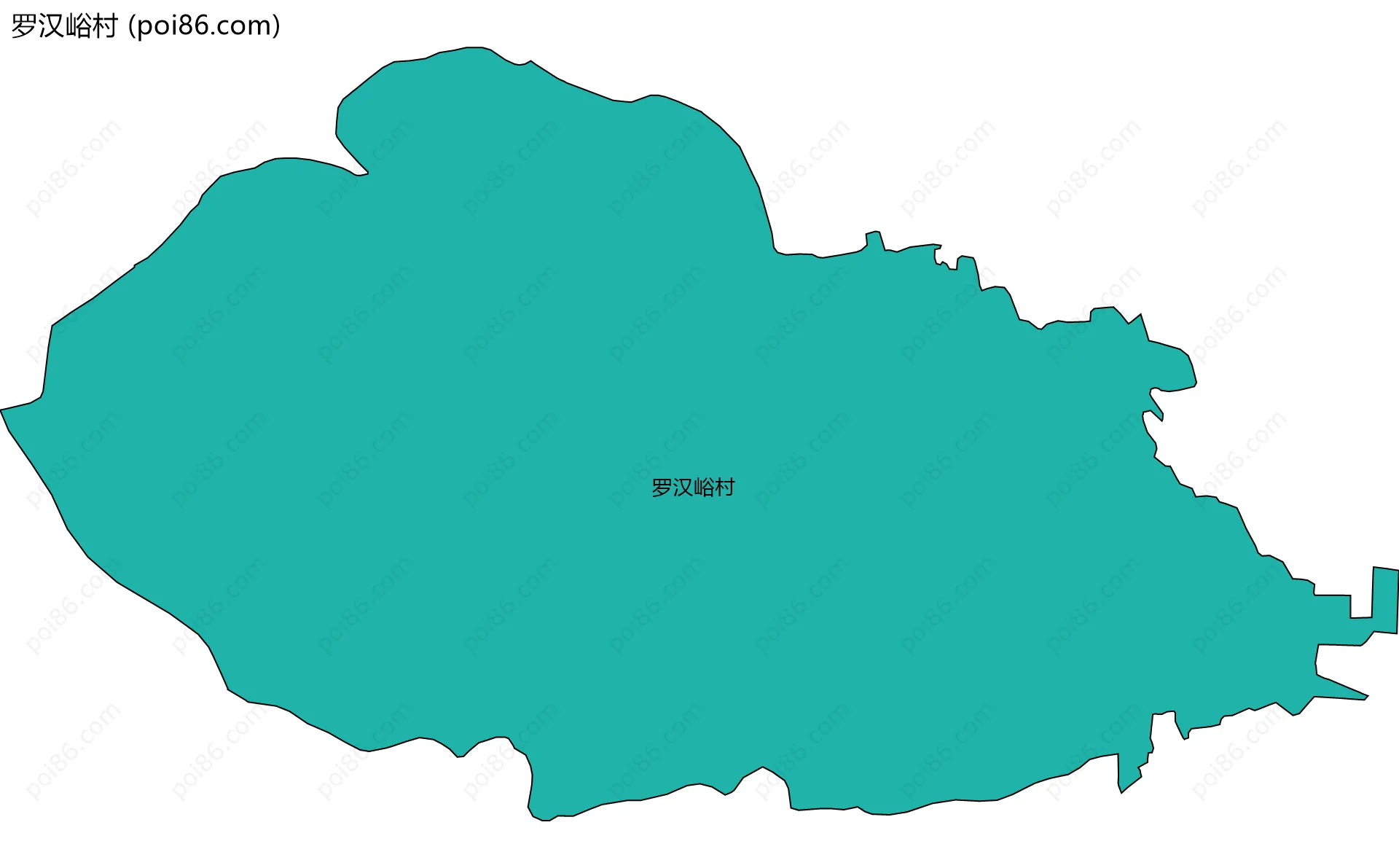 罗汉峪村边界地图