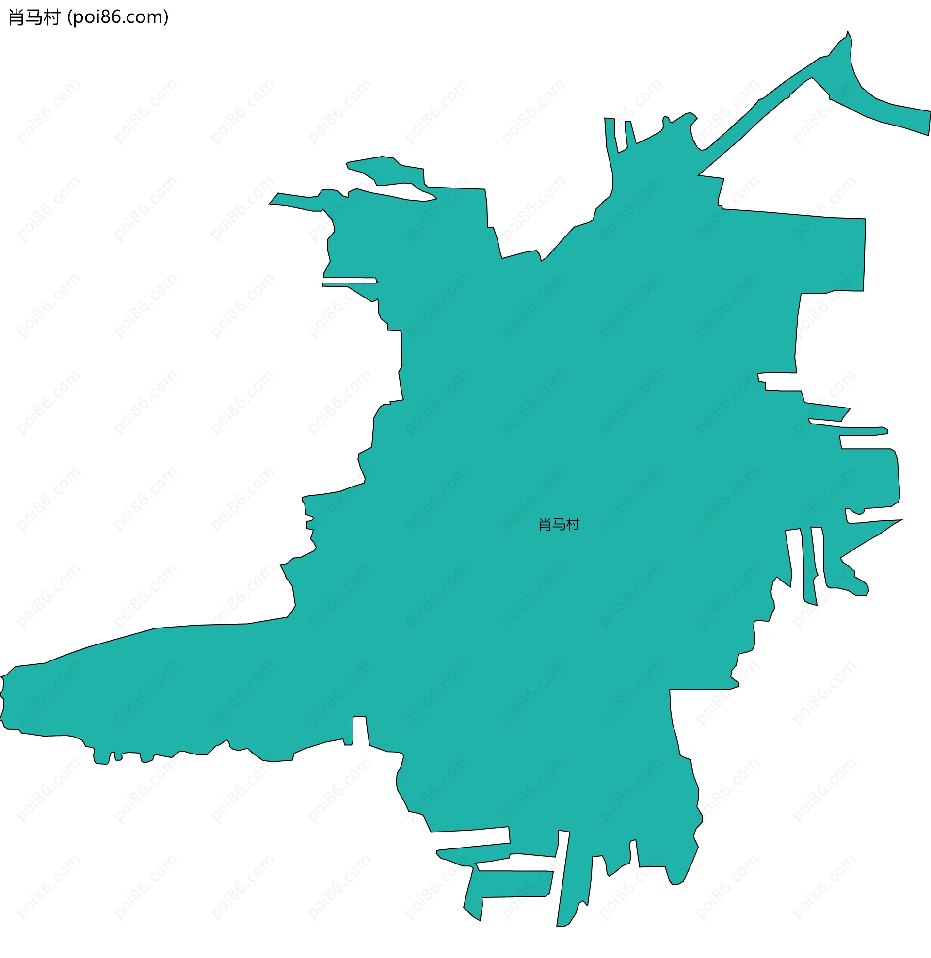 肖马村边界地图