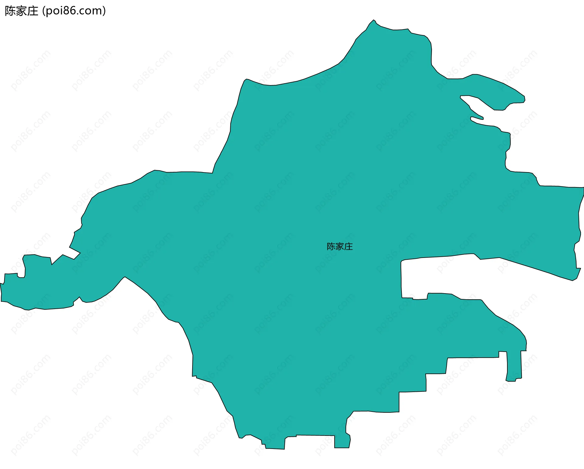 陈家庄边界地图