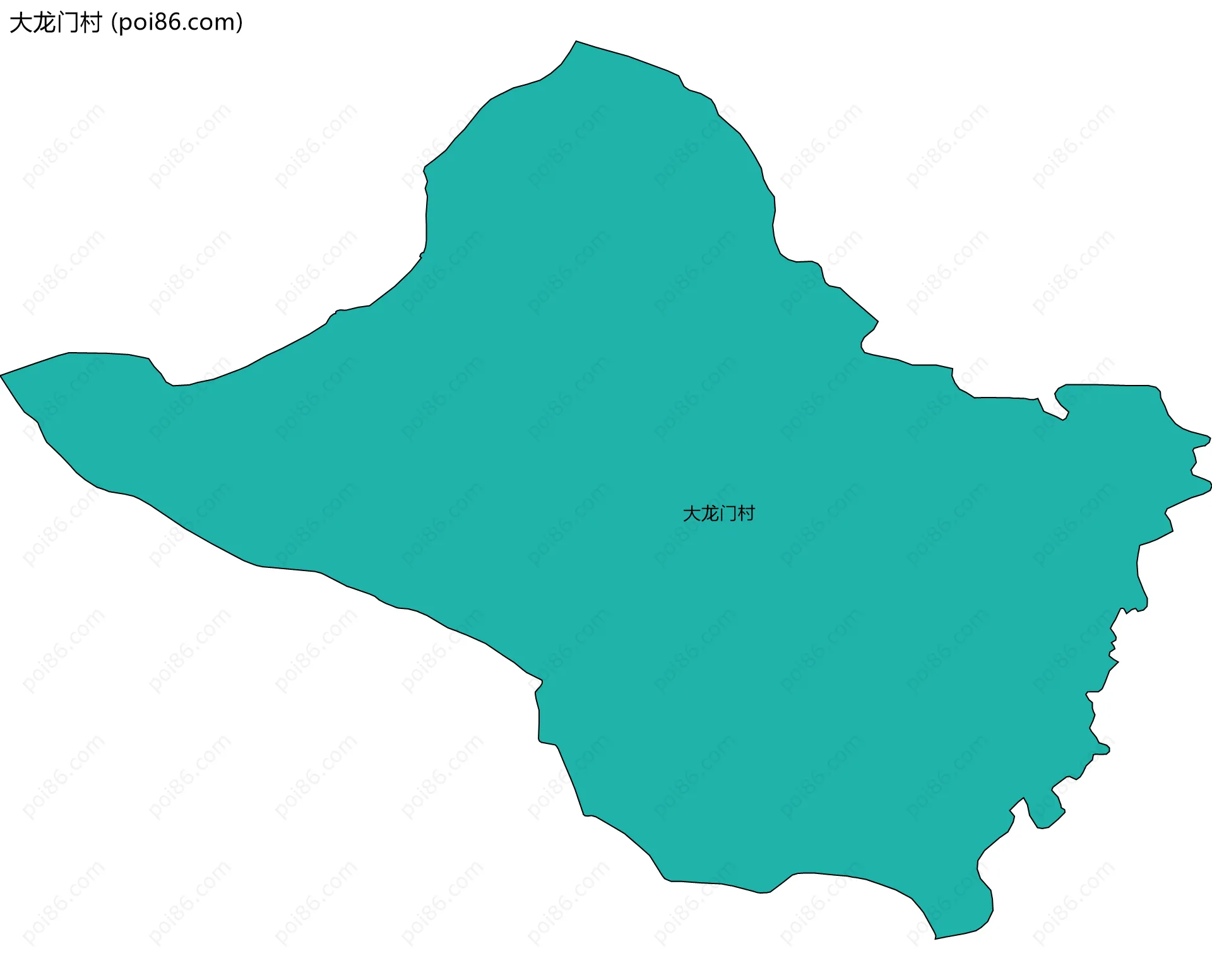 大龙门村边界地图