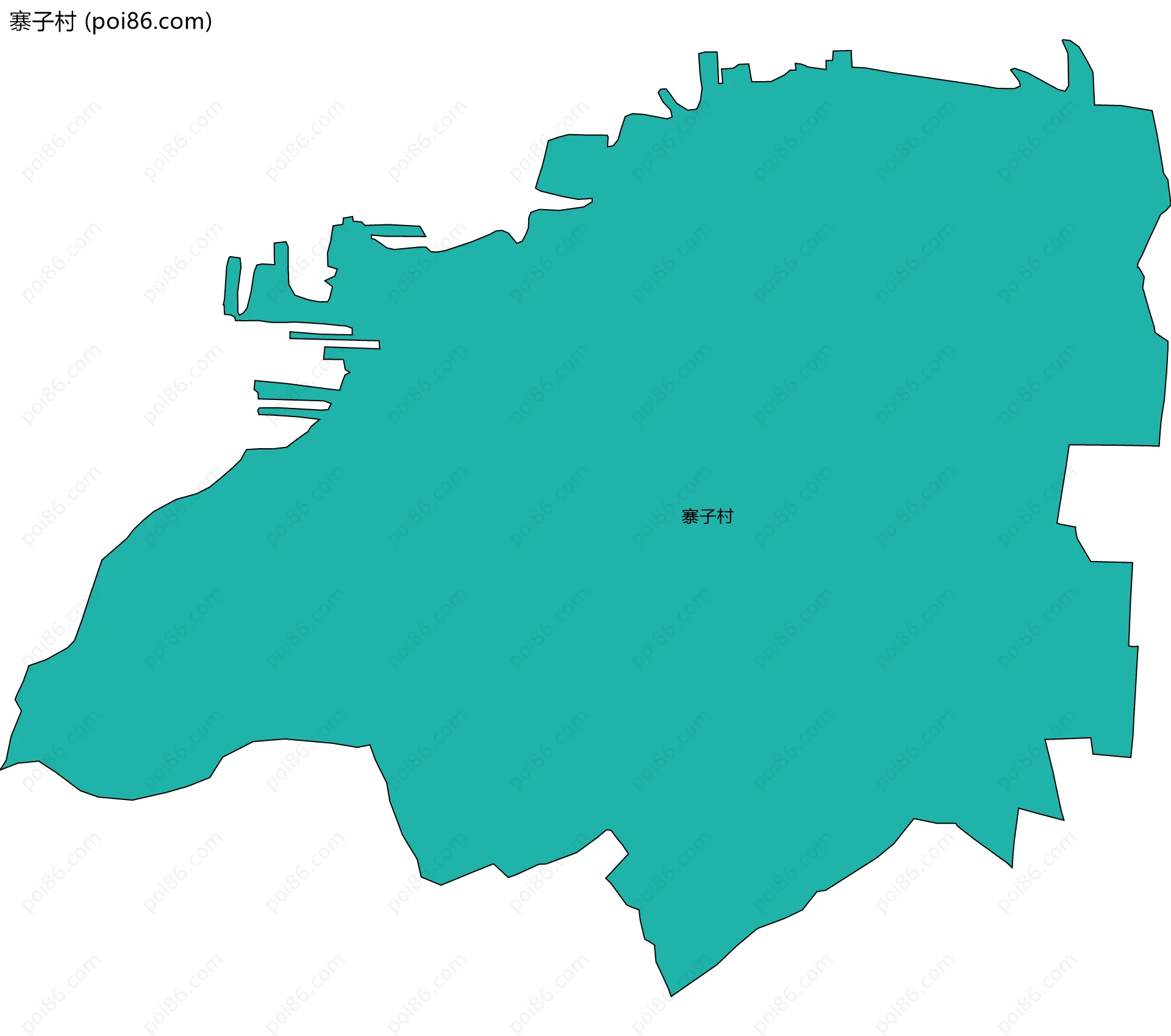 寨子村边界地图