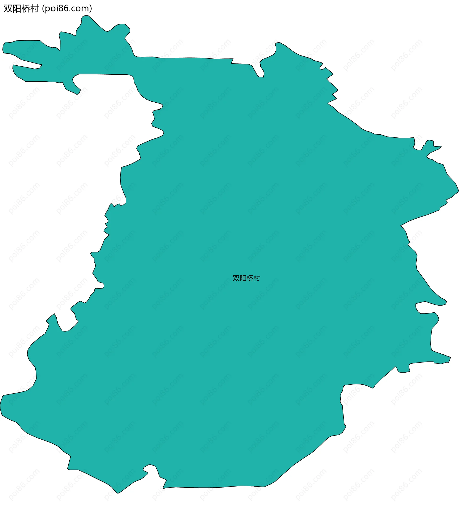 双阳桥村边界地图