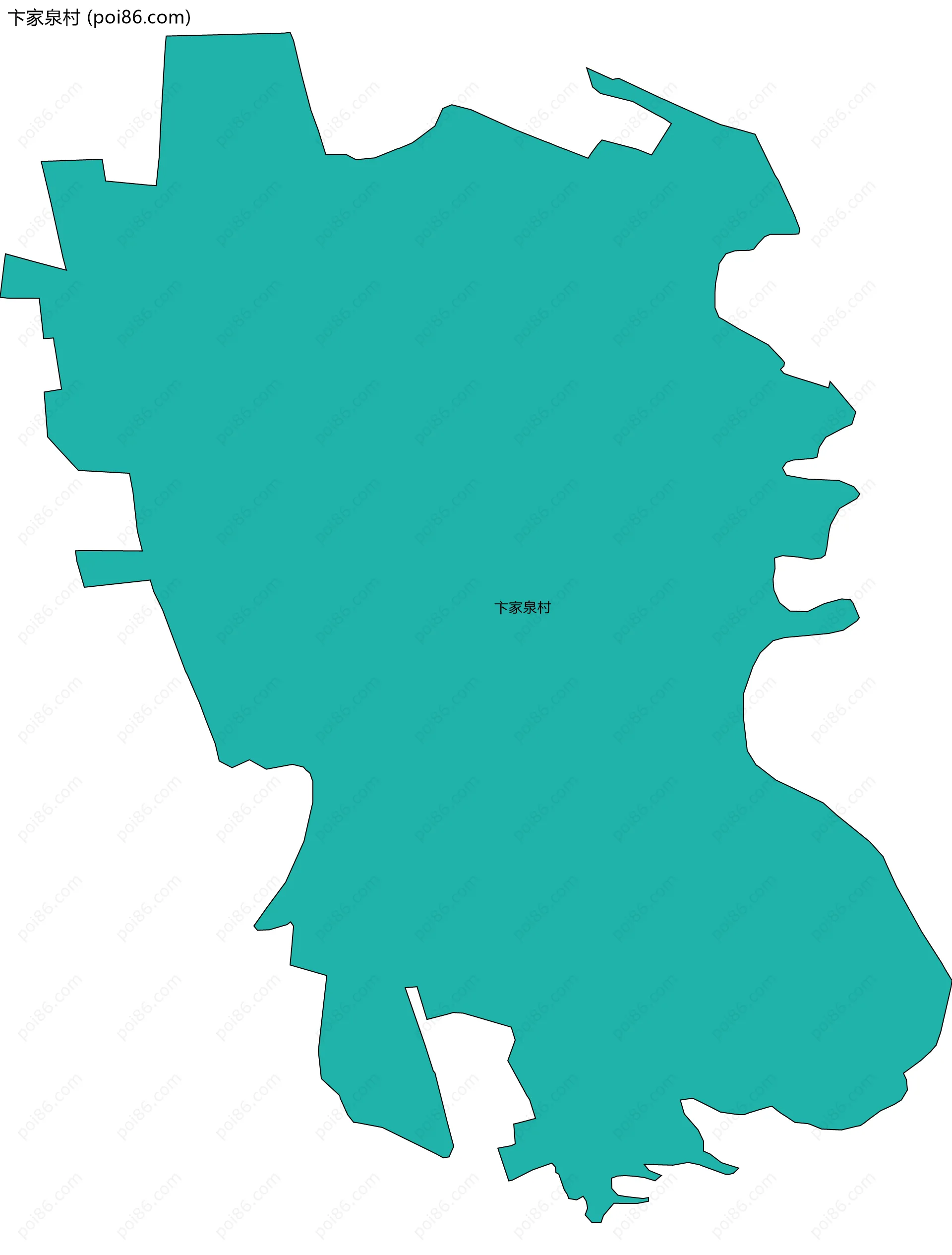 卞家泉村边界地图