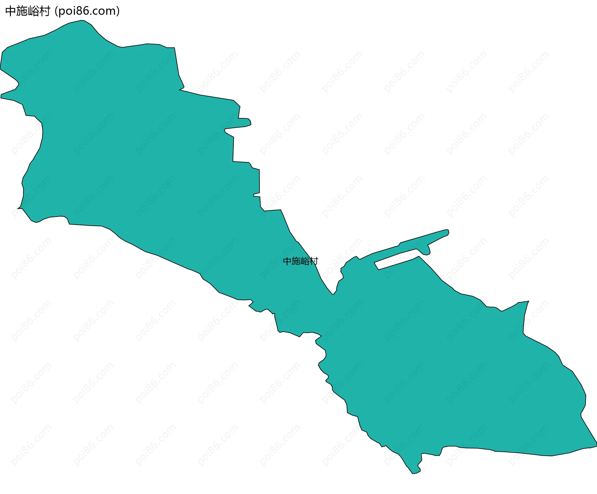 中施峪村边界地图