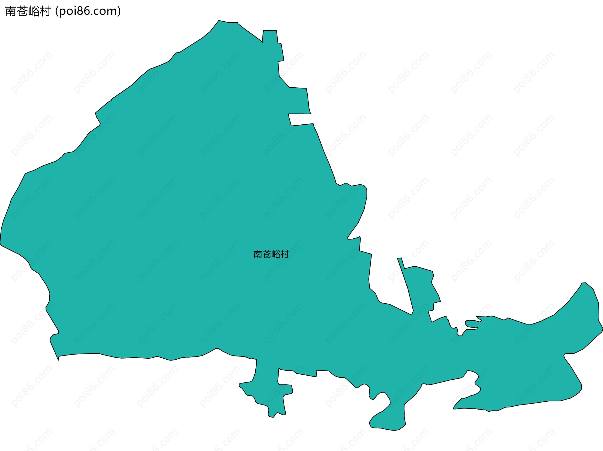 南苍峪村边界地图