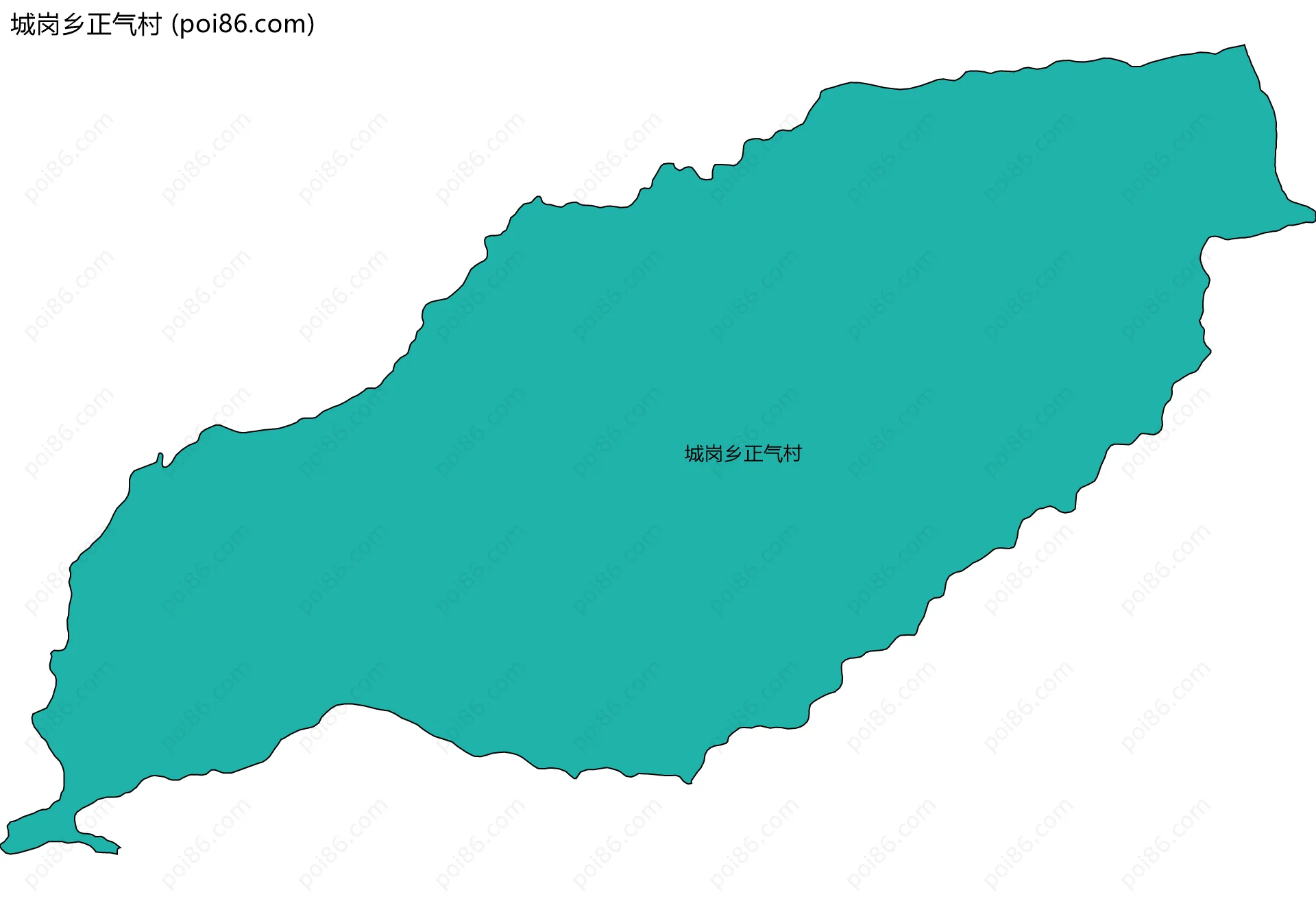 城岗乡正气村边界地图