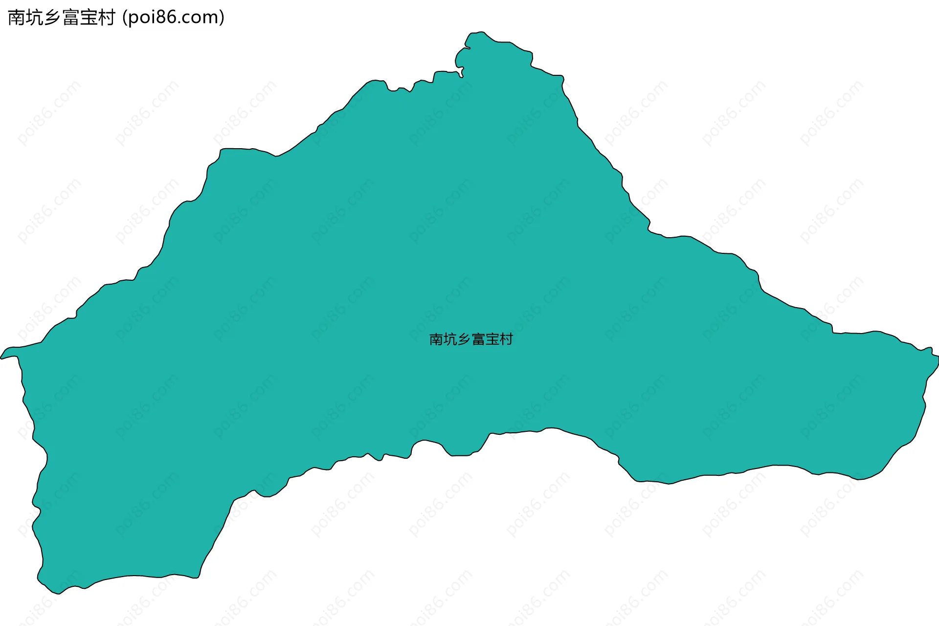 南坑乡富宝村边界地图