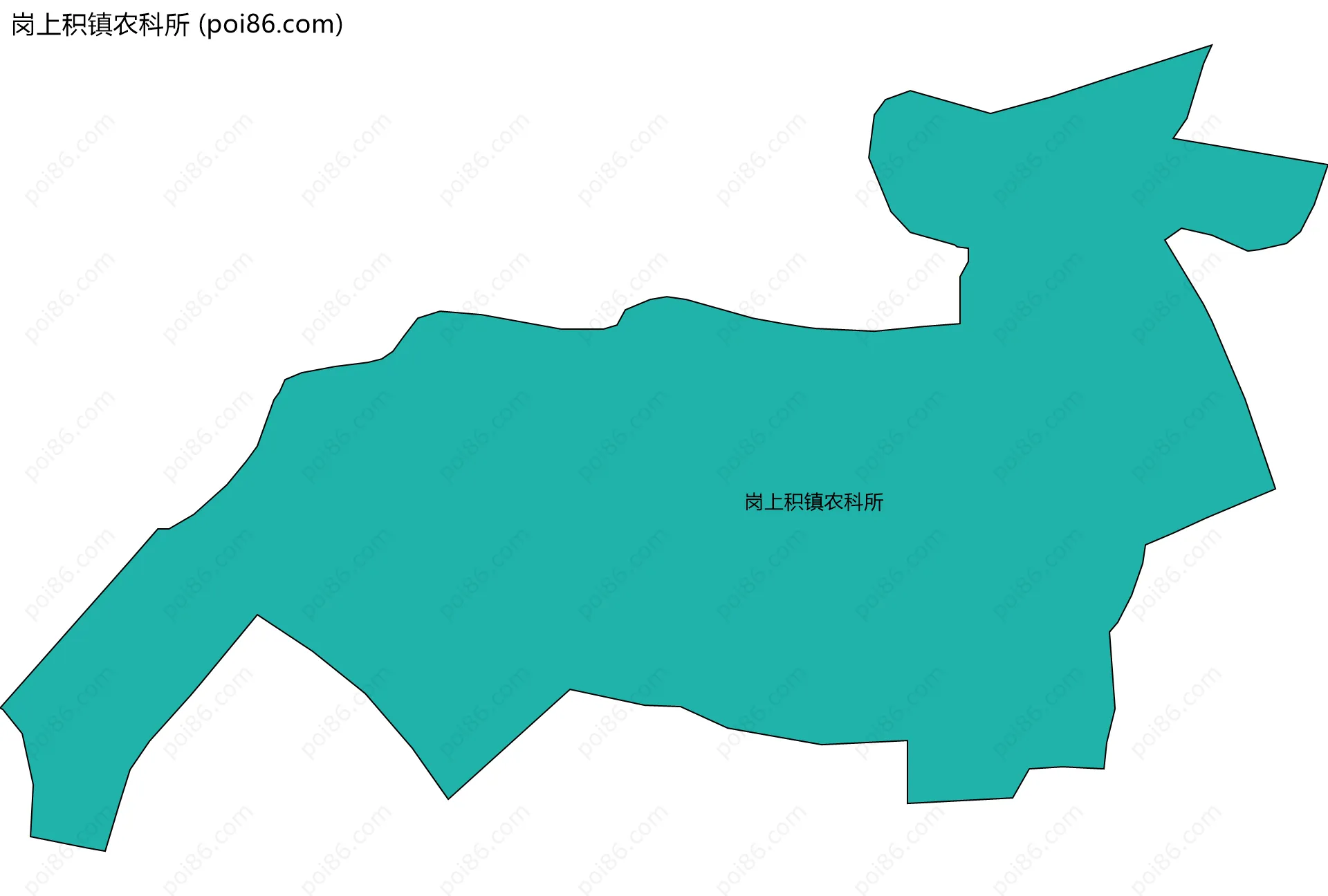岗上积镇农科所边界地图