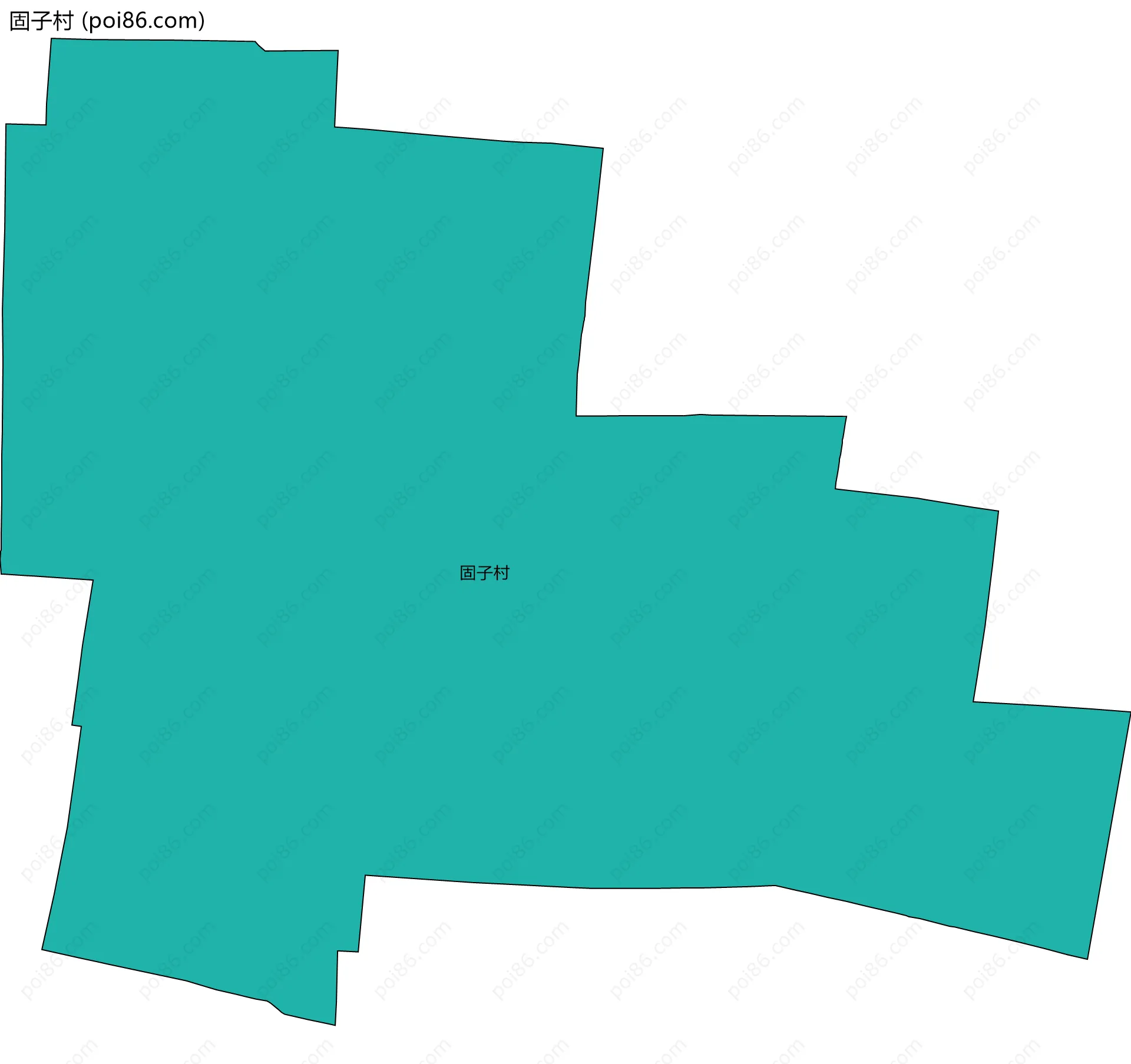 固子村边界地图