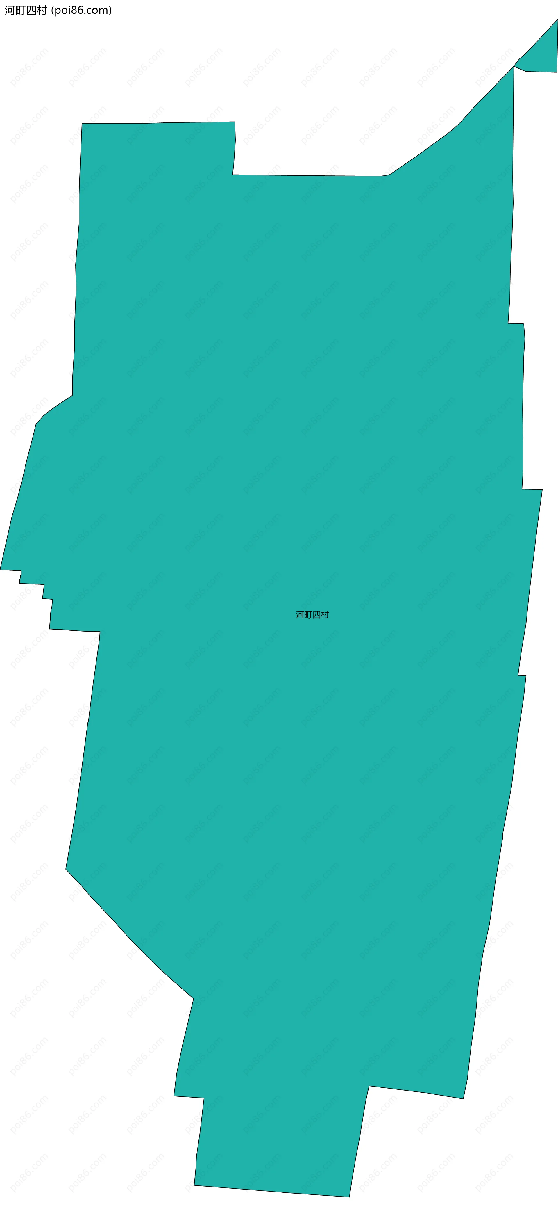 河町四村边界地图