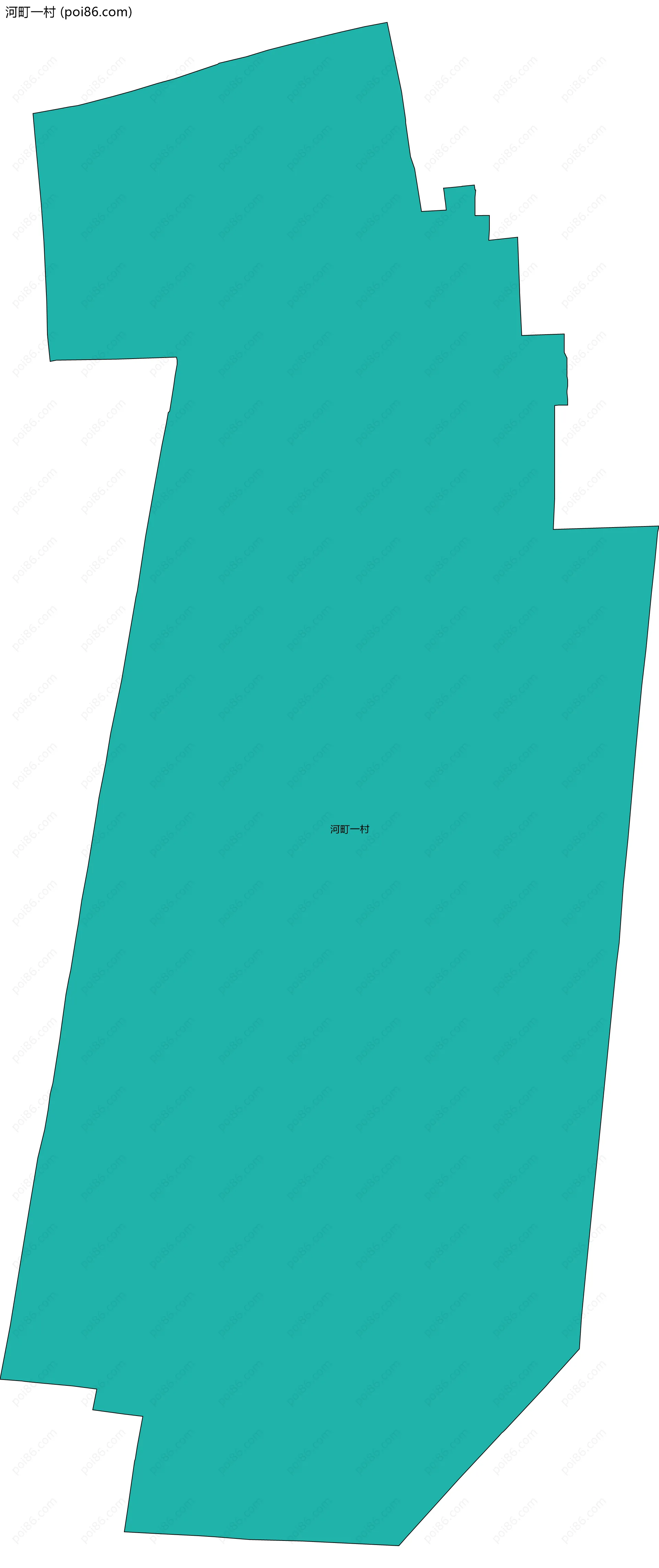 河町一村边界地图