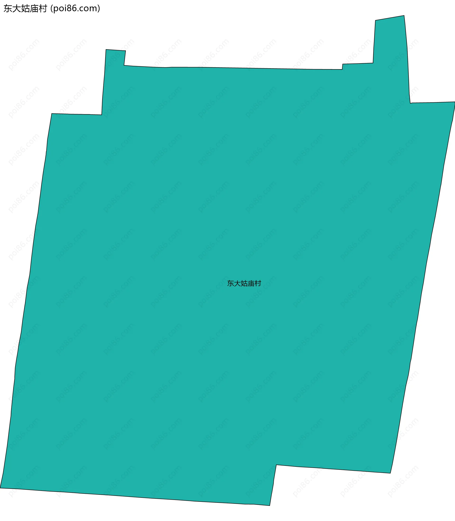 东大姑庙村边界地图