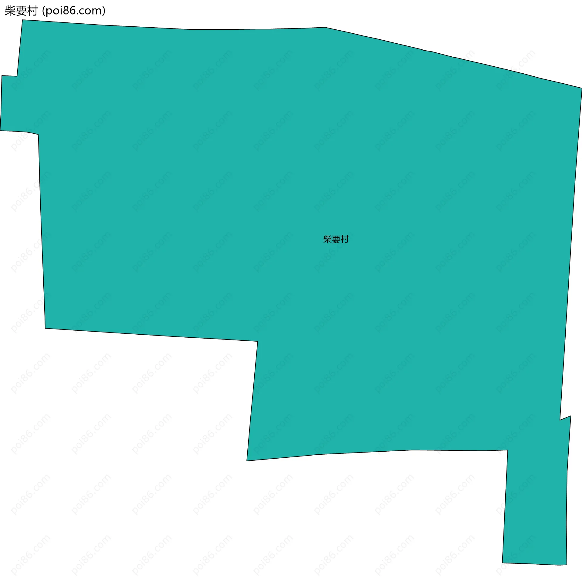 柴要村边界地图