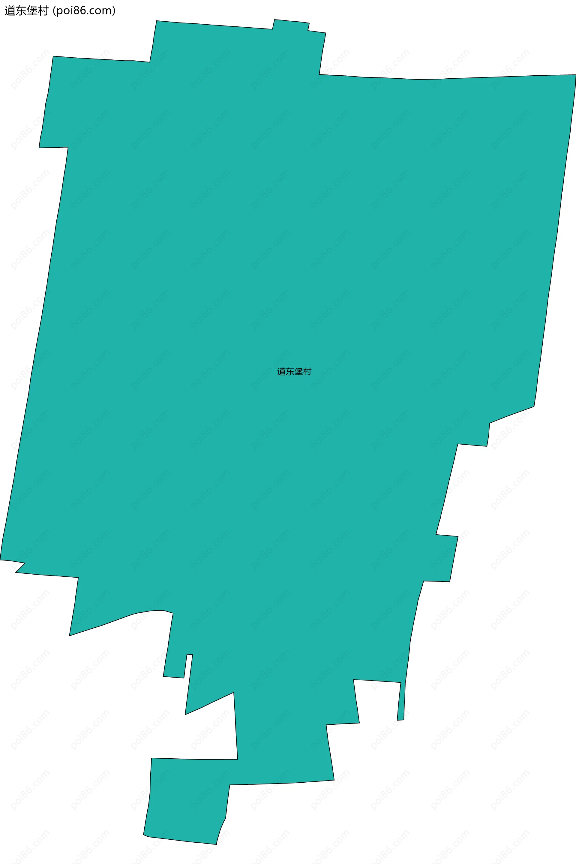 道东堡村边界地图