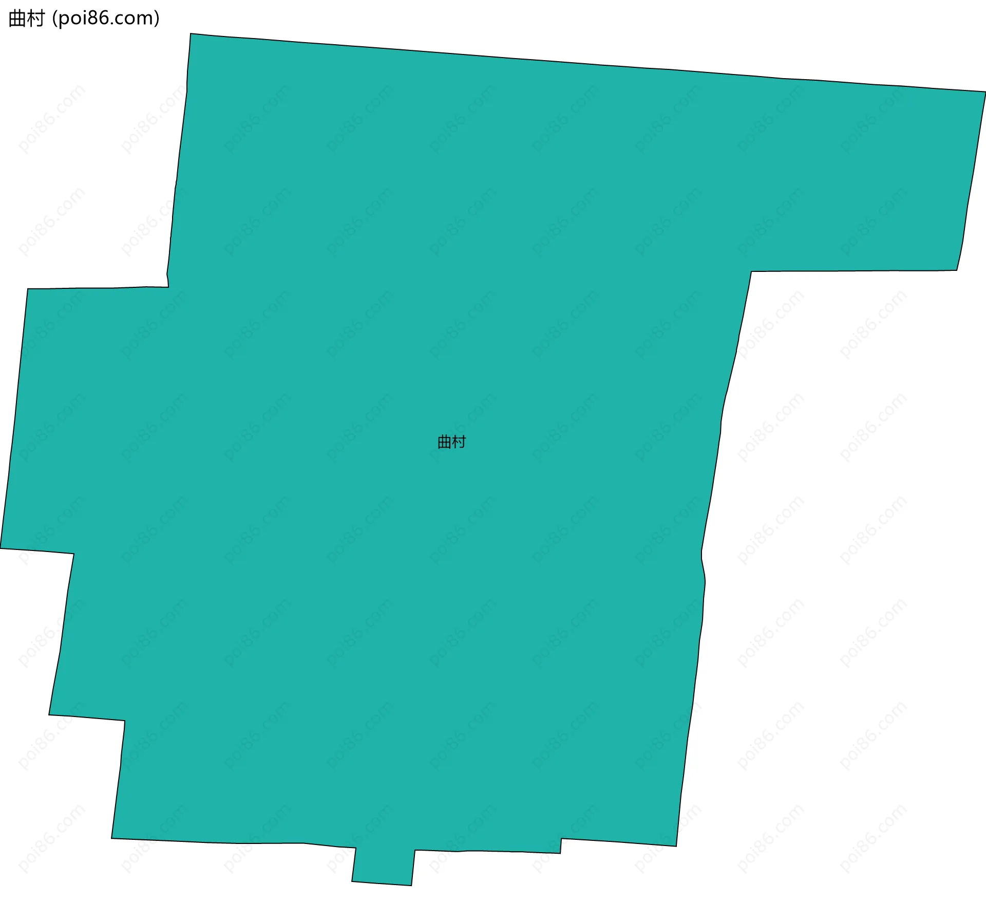 曲村边界地图