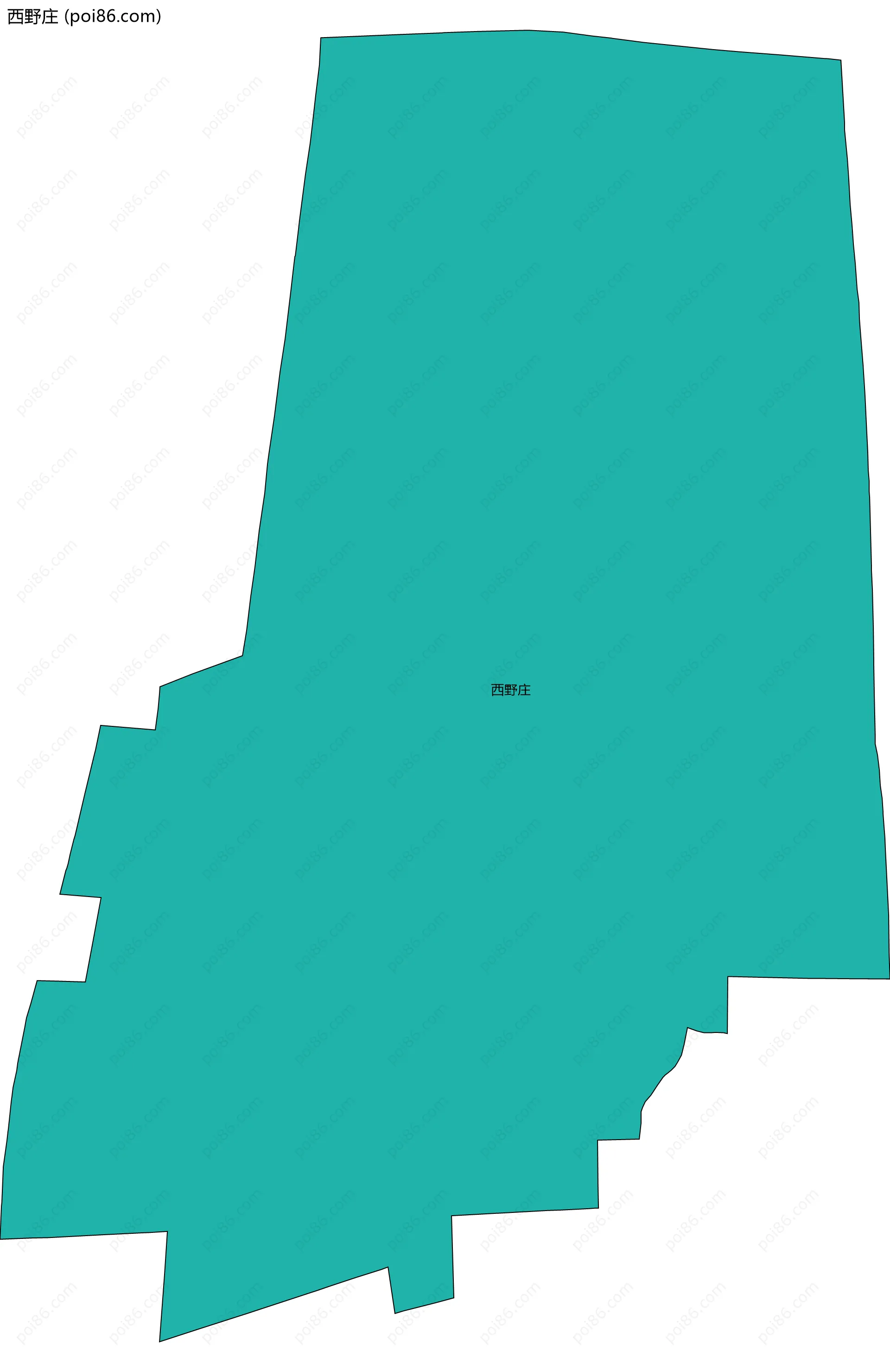 西野庄边界地图