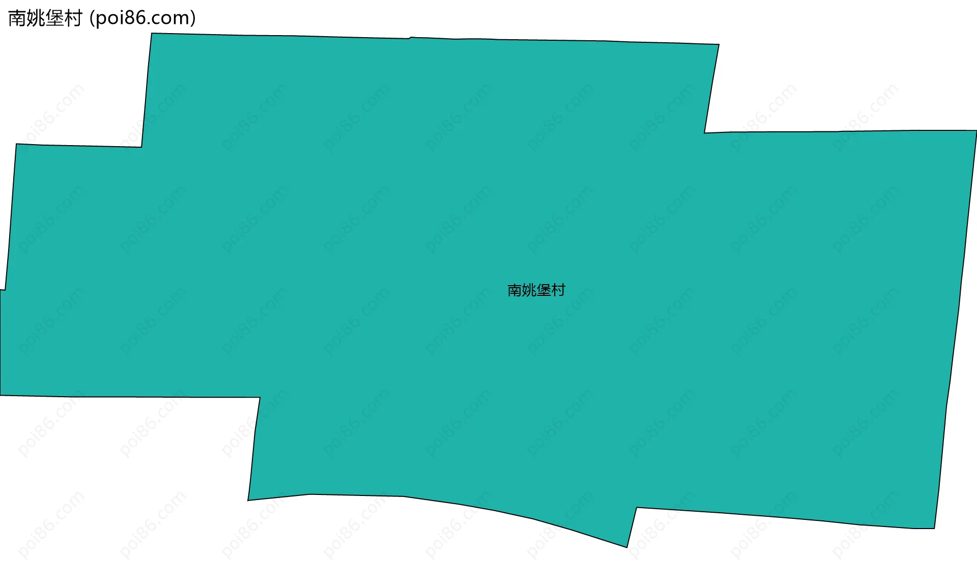 南姚堡村边界地图