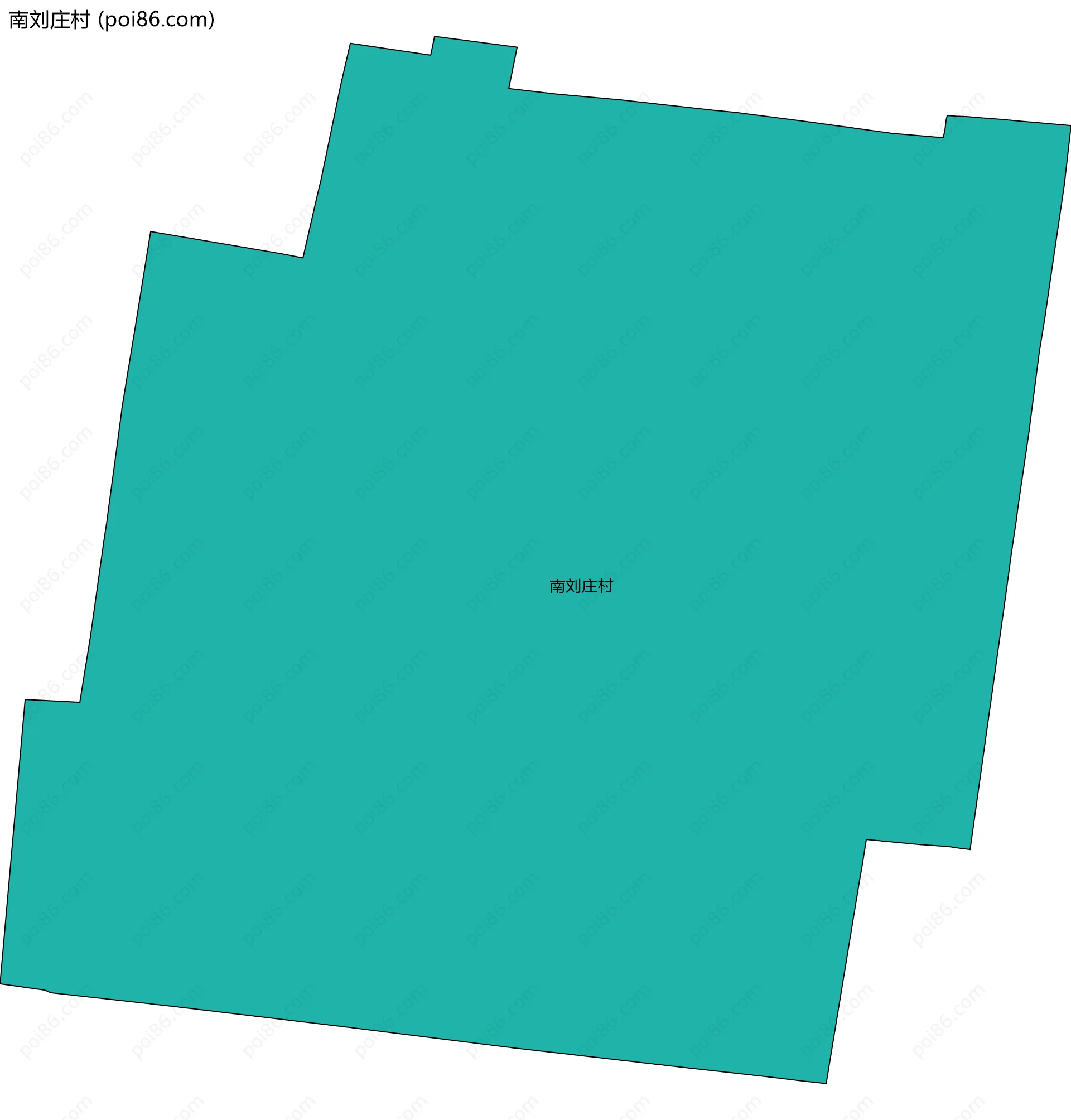 南刘庄村边界地图