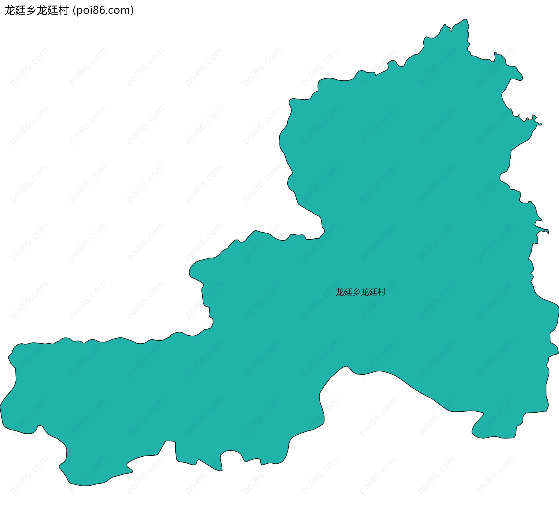 龙廷乡龙廷村边界地图