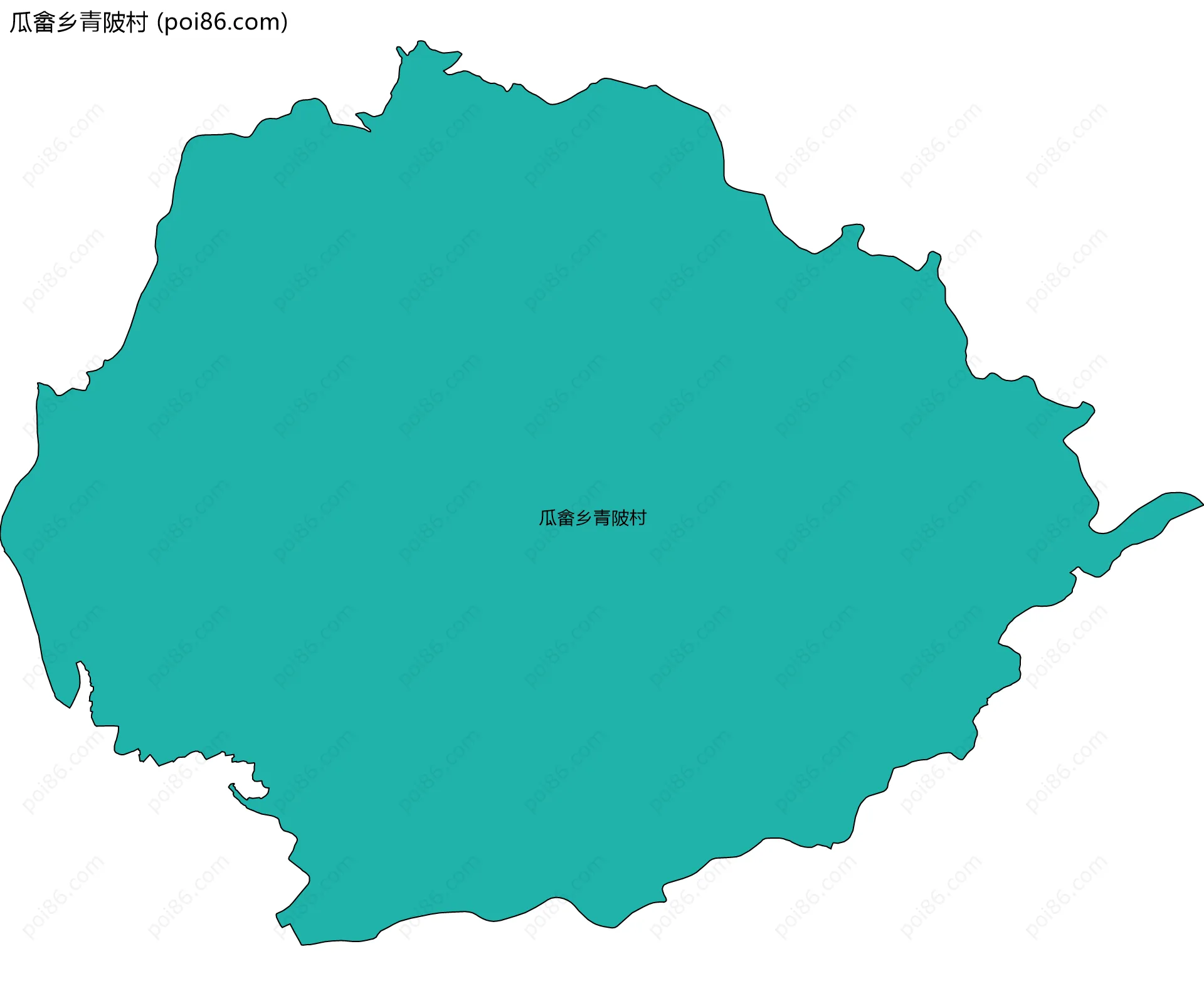 瓜畲乡青陂村边界地图