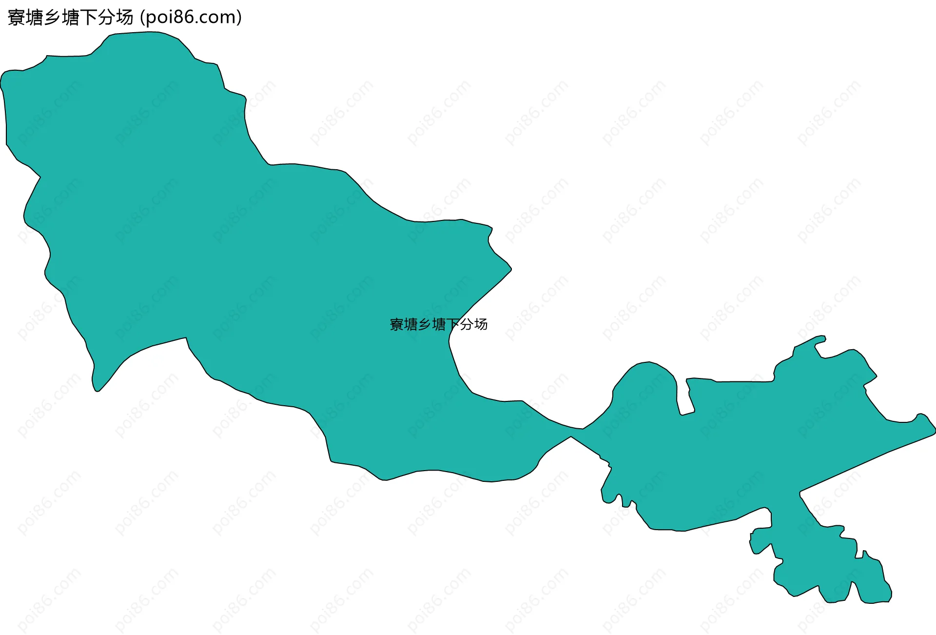 寮塘乡塘下分场边界地图