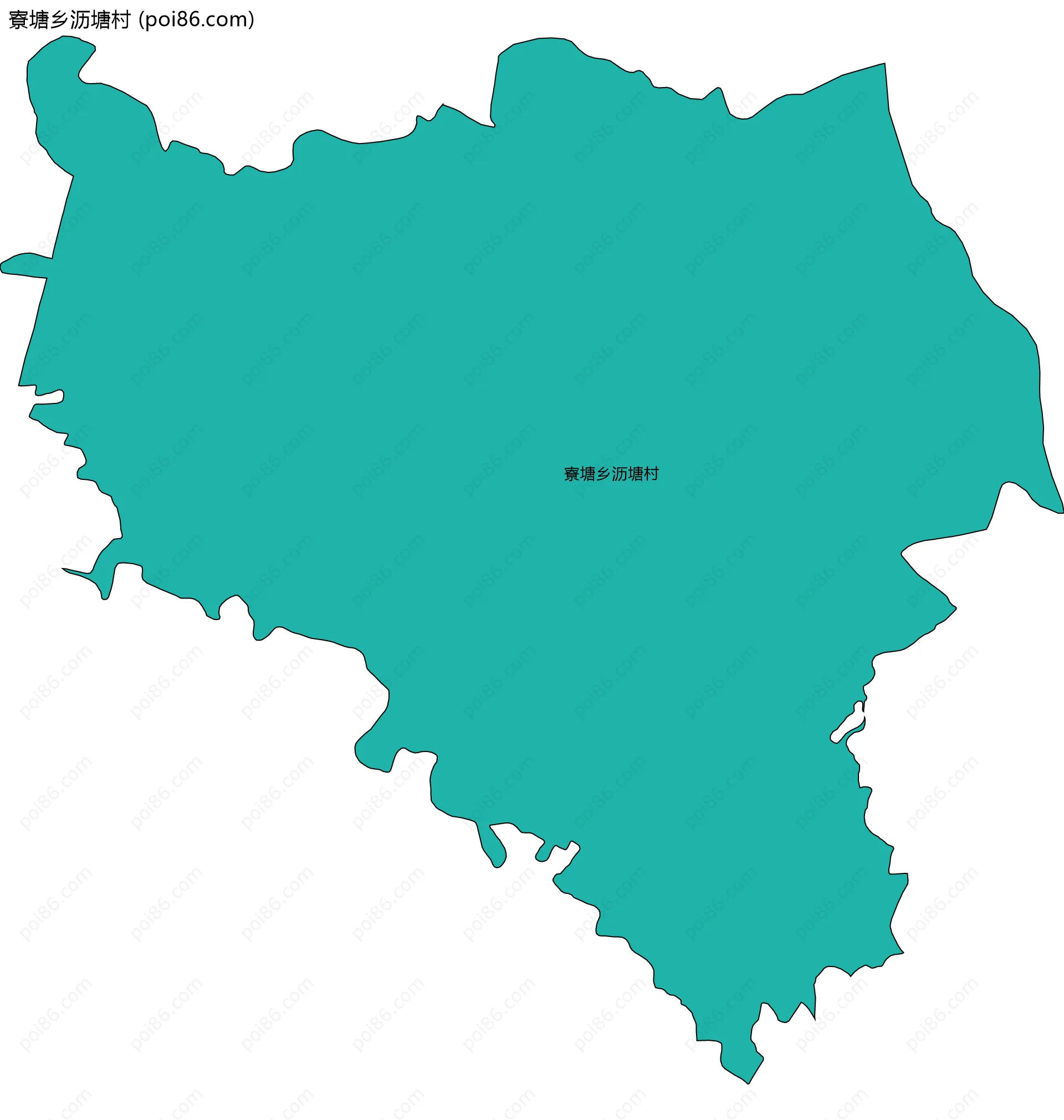 寮塘乡沥塘村边界地图