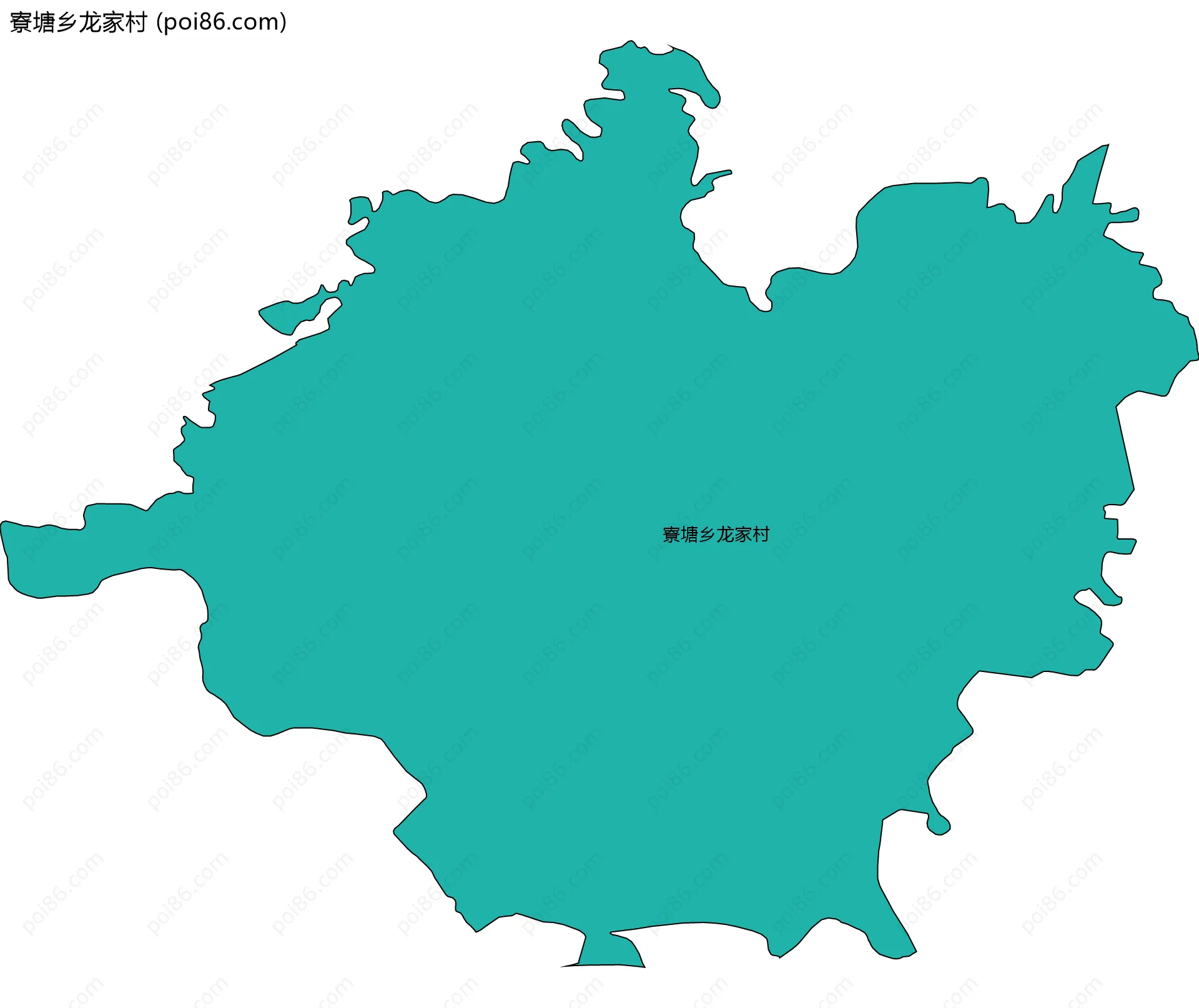 寮塘乡龙家村边界地图