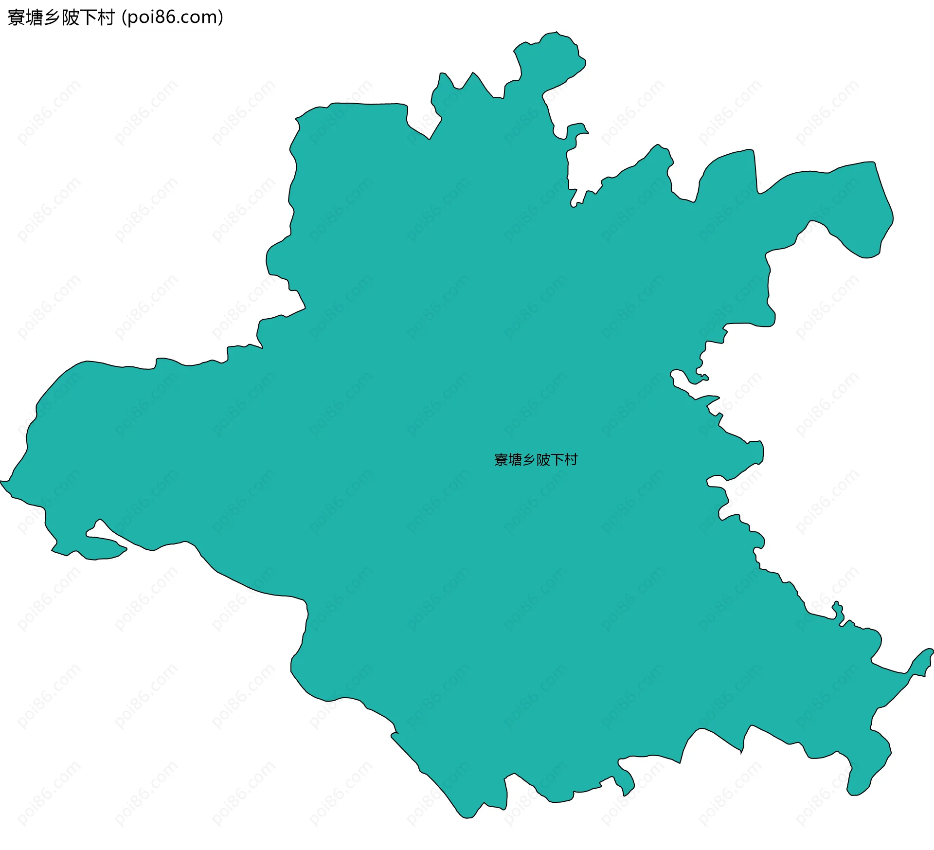 寮塘乡陂下村边界地图