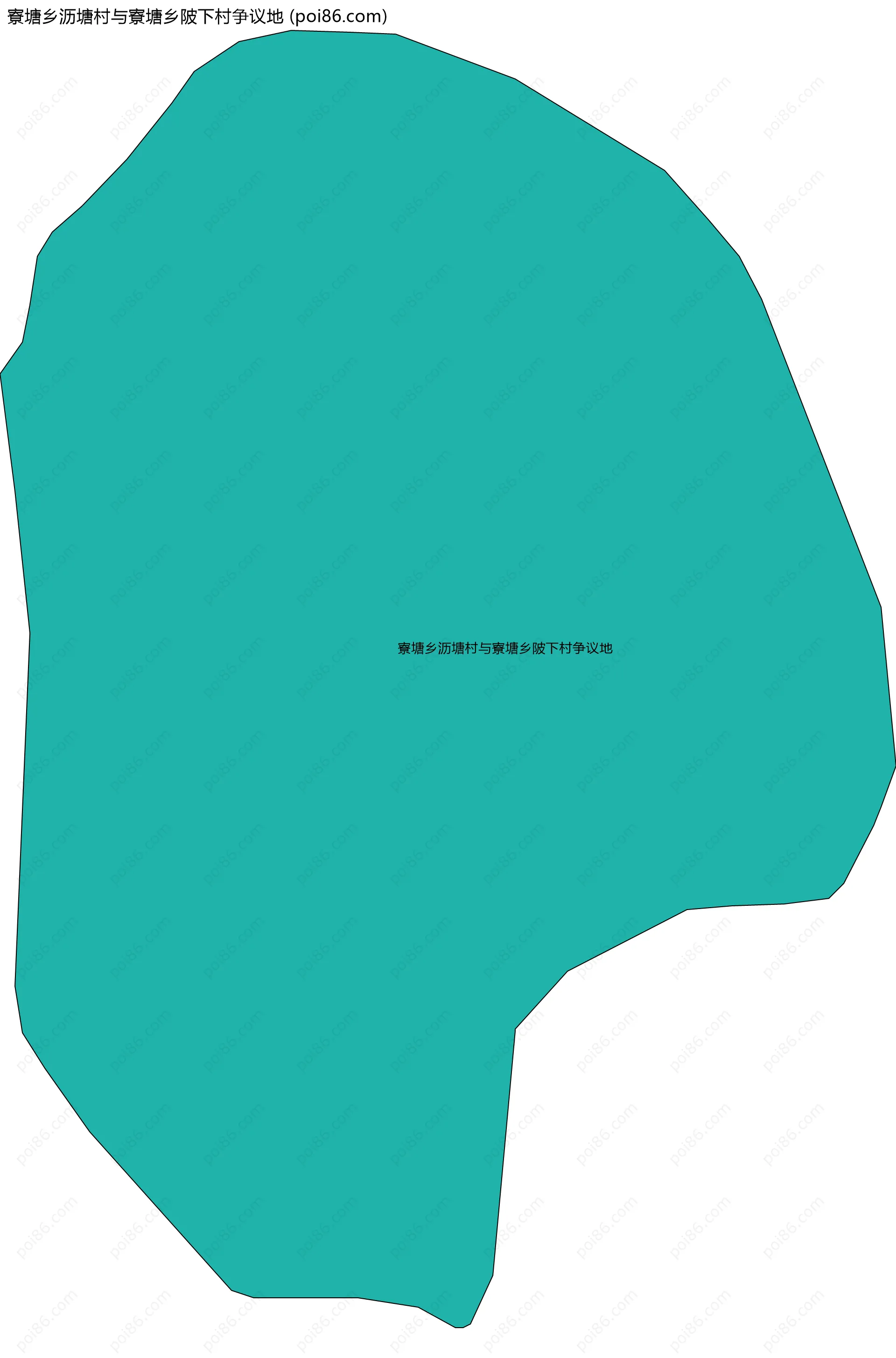 寮塘乡沥塘村与寮塘乡陂下村争议地边界地图