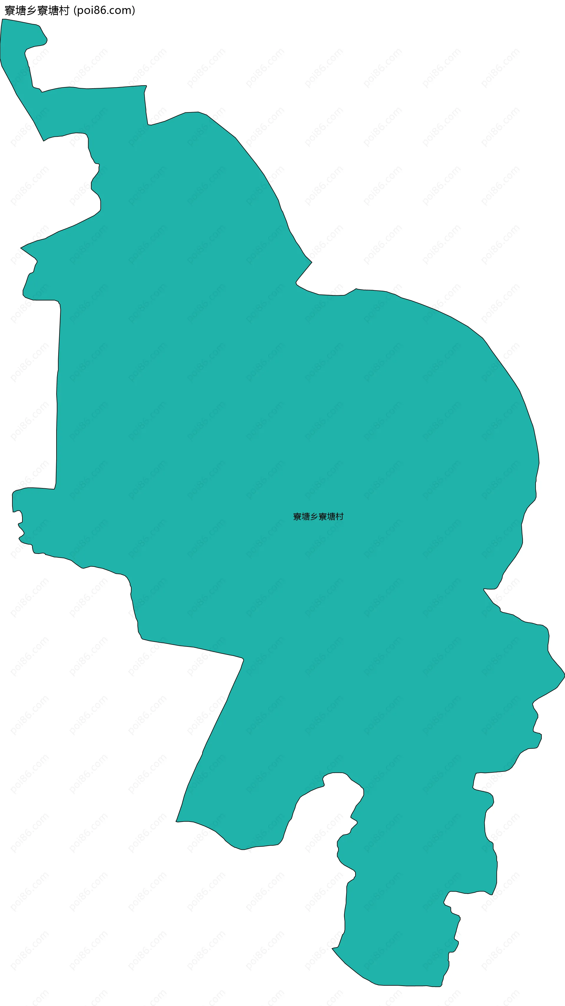 寮塘乡寮塘村边界地图